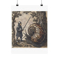 Medieval Snail Joust Art Print — Castle Culture by Canvas & Click