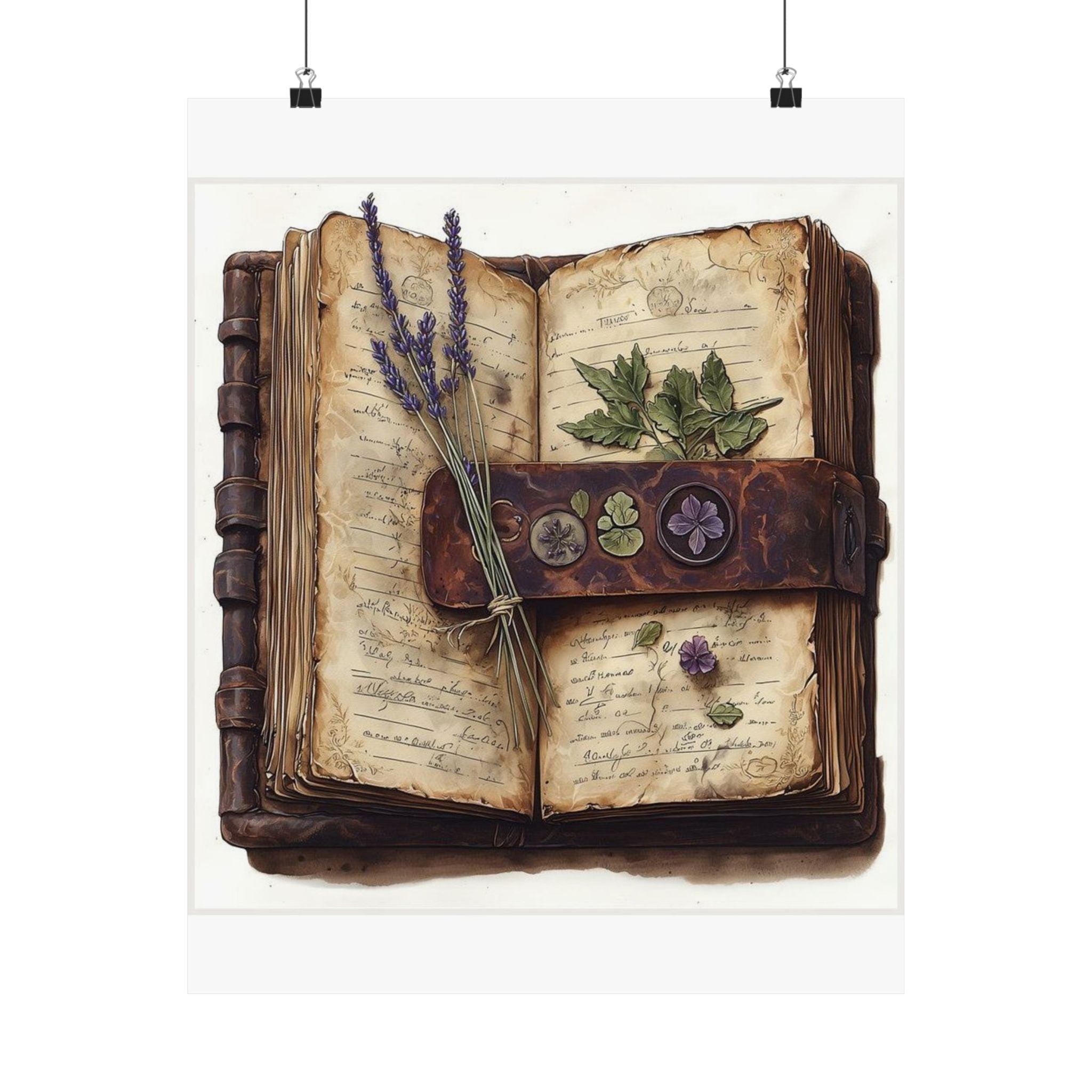 Pressed Flower Journal Art Print — Poetcore by Canvas & Click (view 2)