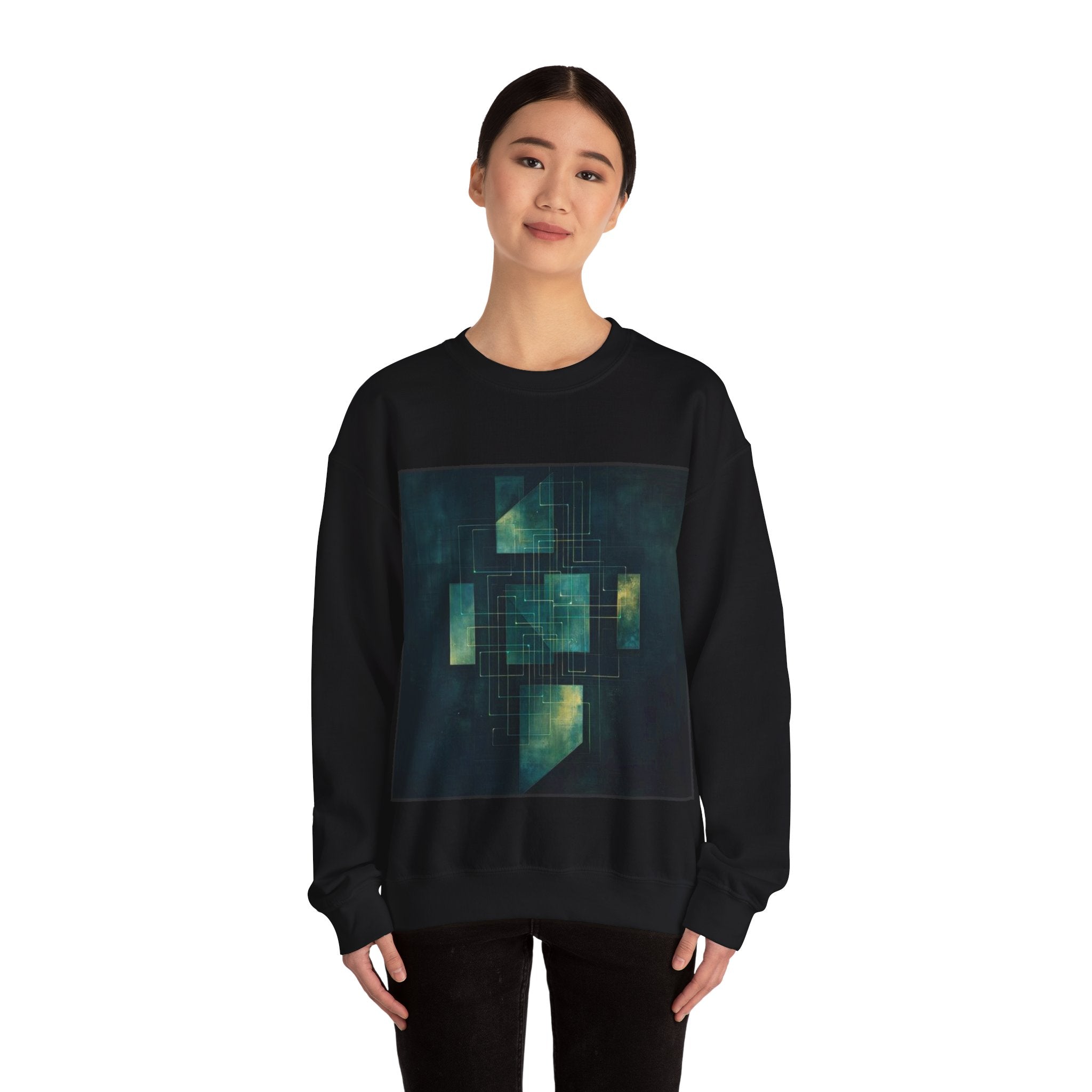Load Balancer Geometric Sweatshirt — SRE & DevOps by Canvas & Click (view 4)