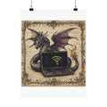 Dragon Laptop Guardian Art Print — Castle Culture by Canvas & Click