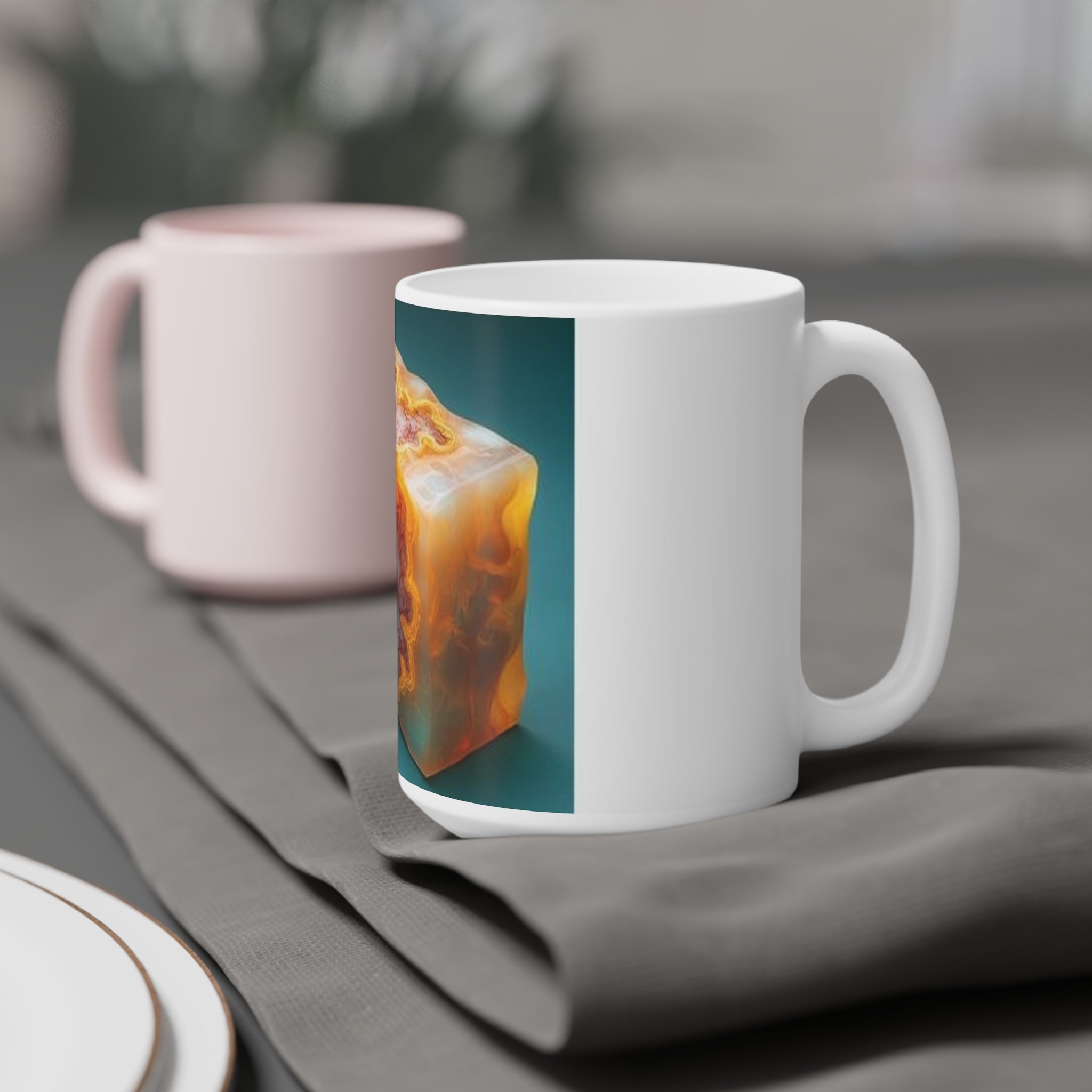 Amber Block Cross-Section Mug — Histotechnology by Canvas & Click (view 9)