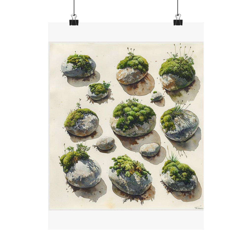 Moss River Stones Art Print — Wilderkind by Canvas & Click