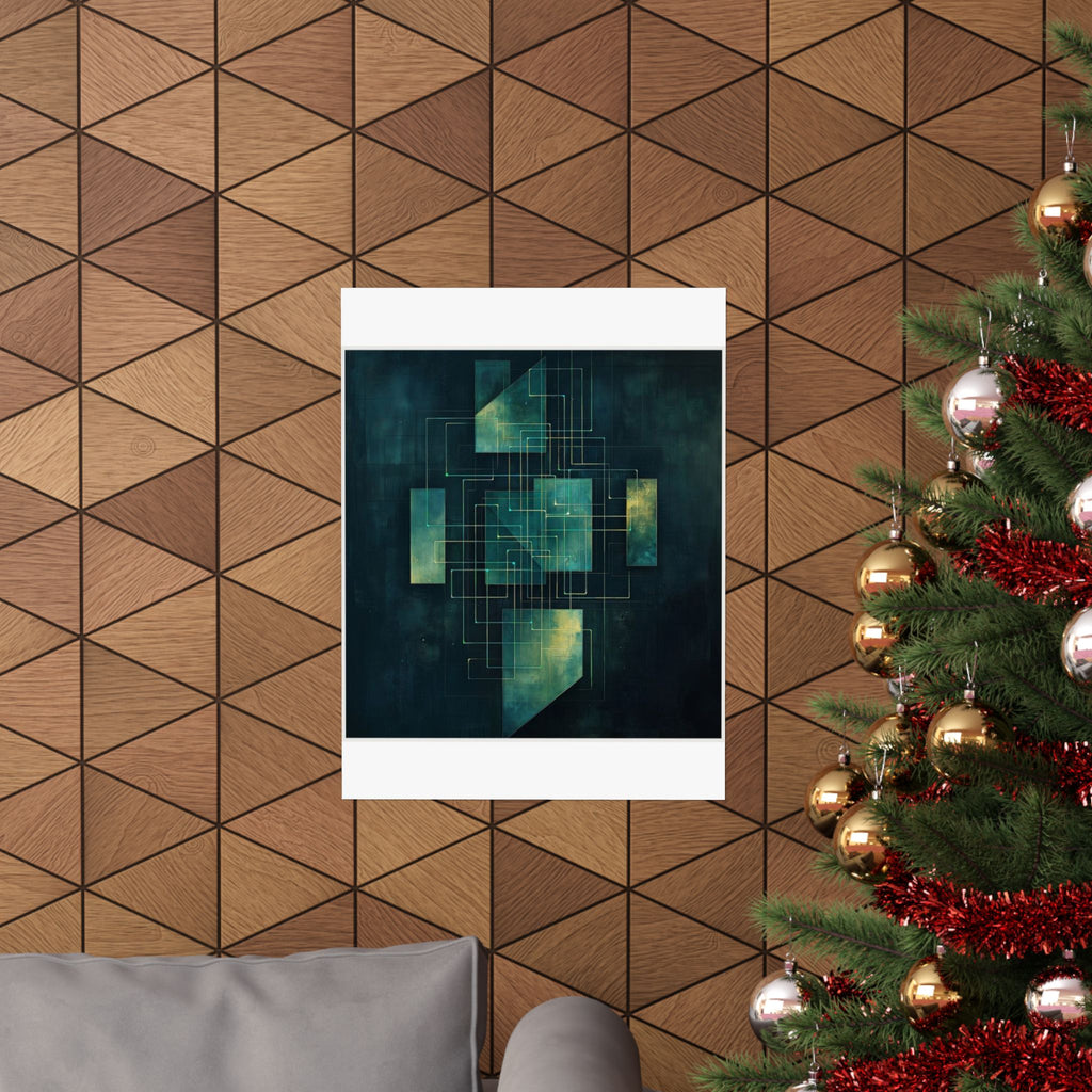 Load Balancer Geometric Art Print — SRE & DevOps by Canvas & Click (view 12)