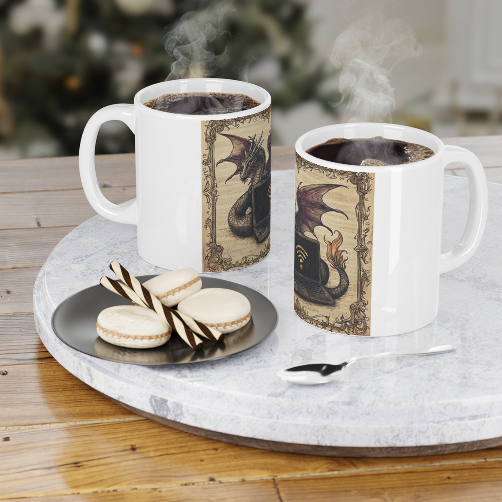 Dragon Laptop Guardian Mug — Castle Culture by Canvas & Click (view 6)