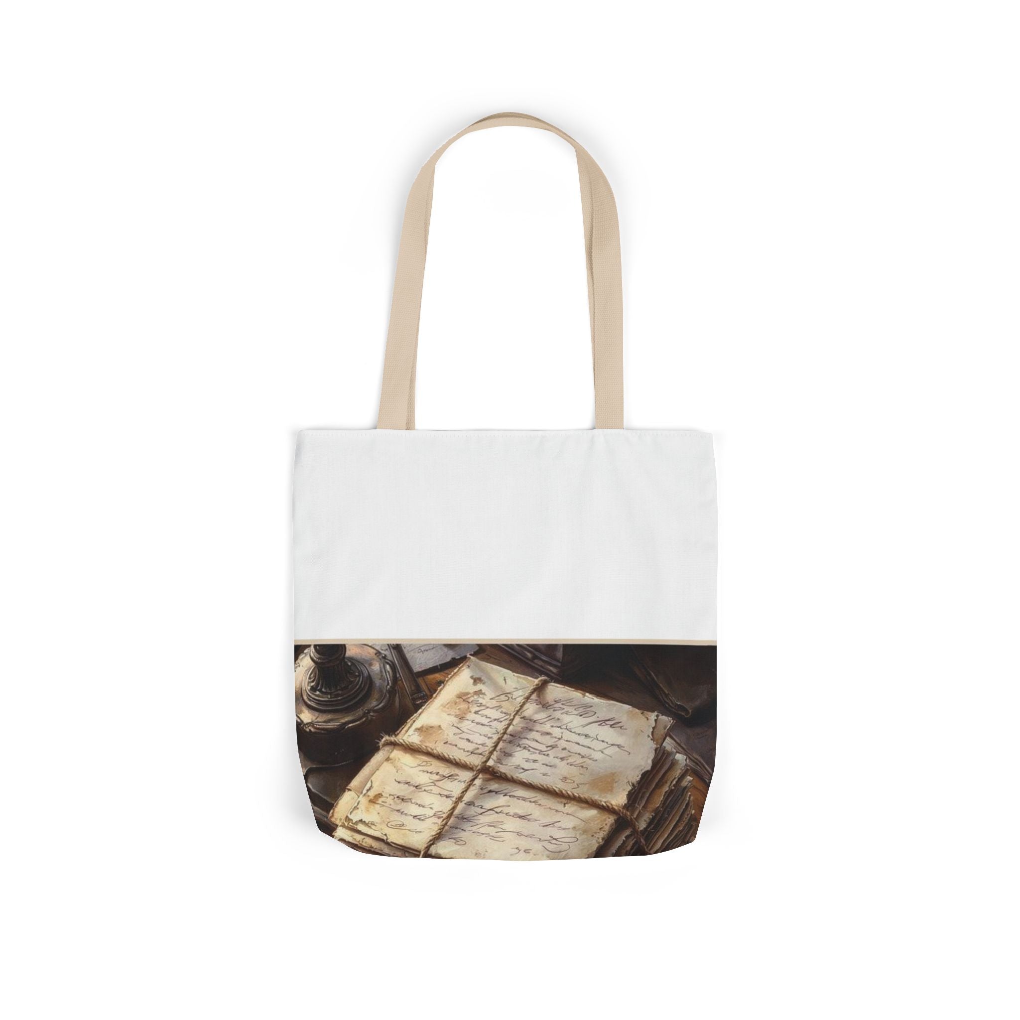 Twine-Bound Letters Tote Bag — Poetcore by Canvas & Click (view 4)