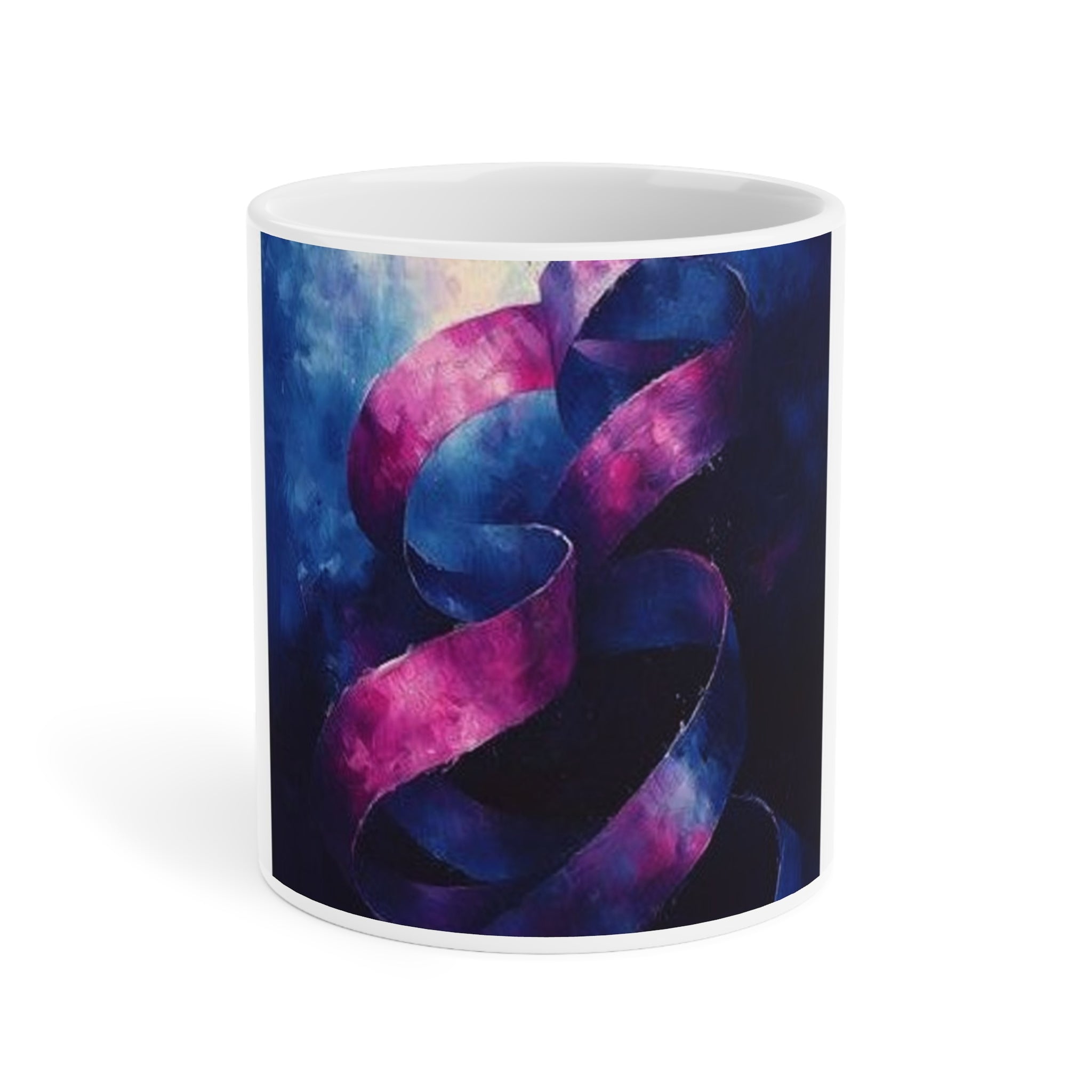 Ribbon Curl Expressionism Mug — Histotechnology by Canvas & Click (view 3)