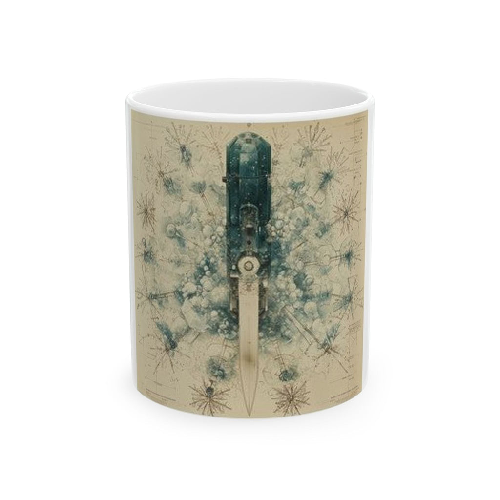Cryostat Crystal Blade Art Mug - Histotechnology Science Gift