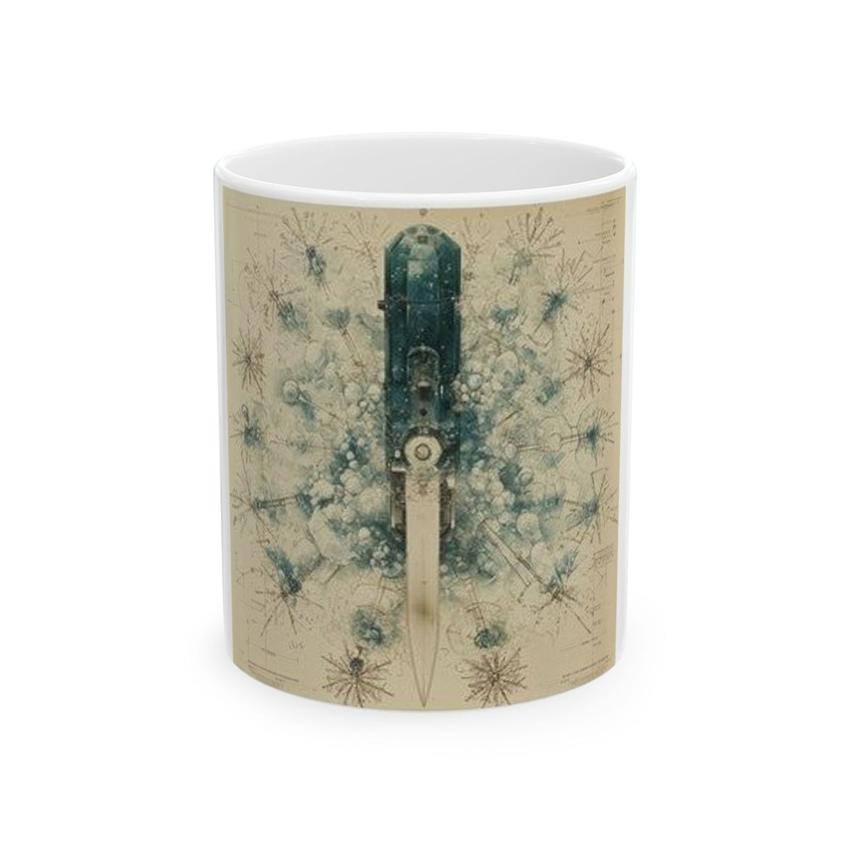 Cryostat Crystal Blade Art Mug - Histotechnology Science Gift