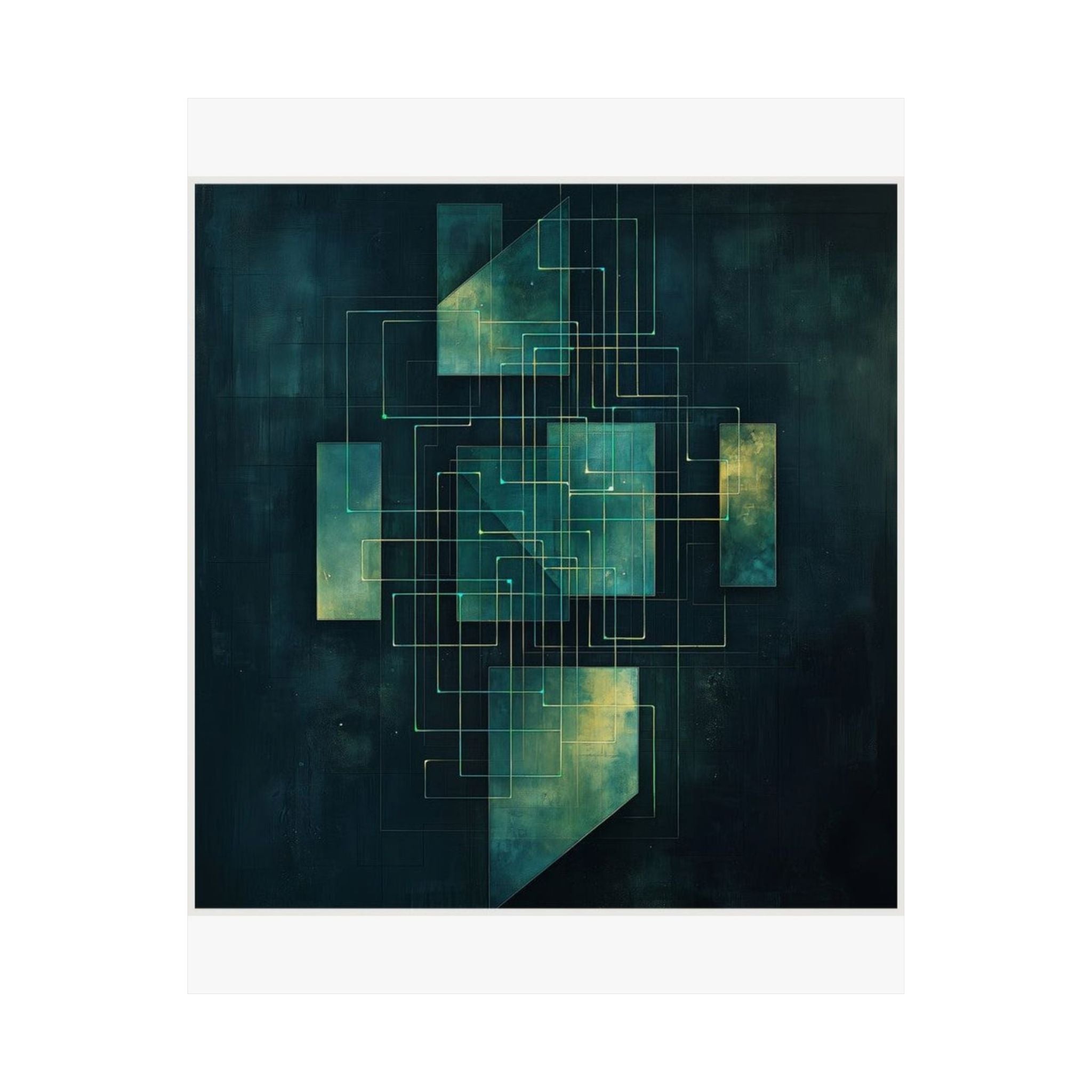 Load Balancer Geometric Art Print — SRE & DevOps by Canvas & Click (view 7)