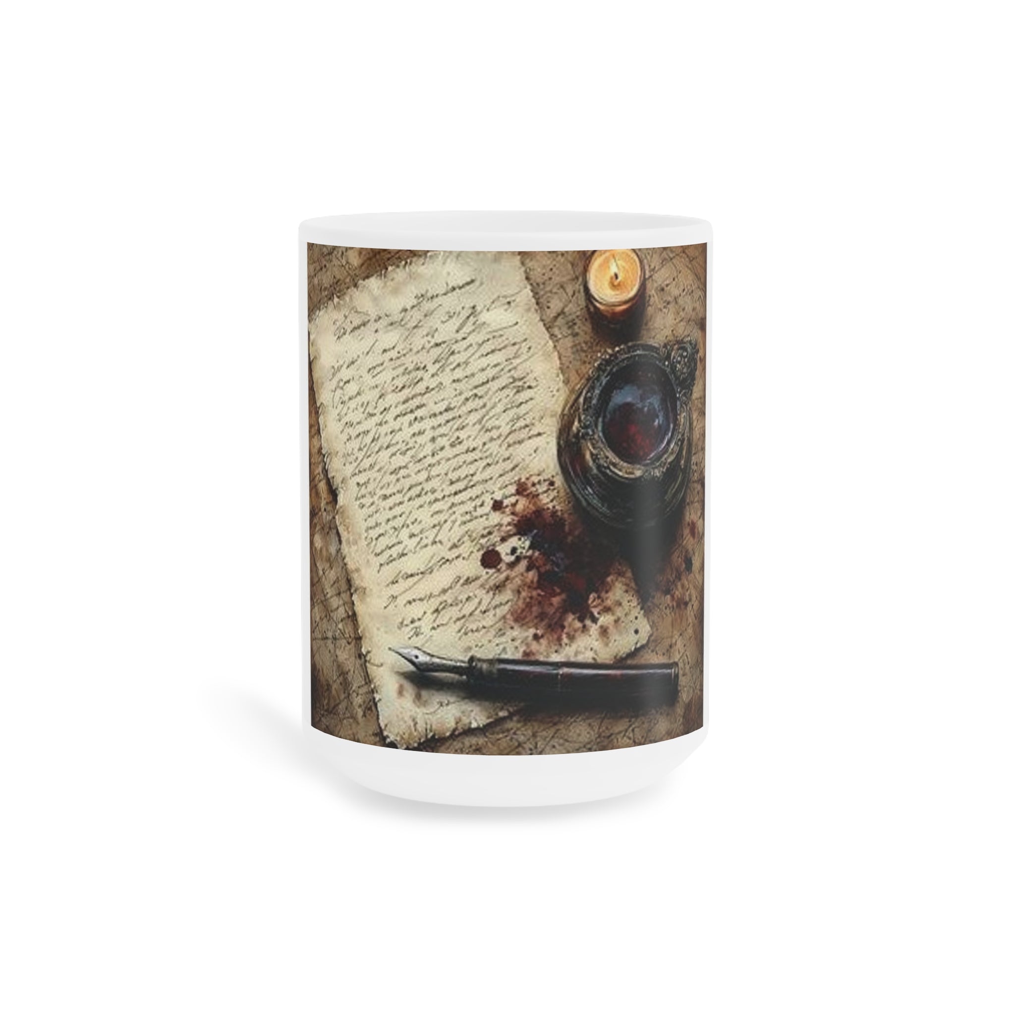 Spilled Inkwell Romance Mug — Poetcore by Canvas & Click (view 2)