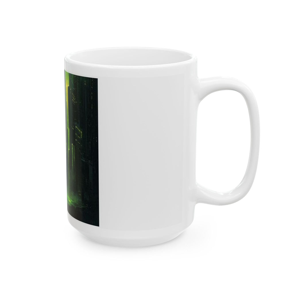 Memory Leak Cascade Mug - SRE Dark Mode Tech Art Coffee Cup