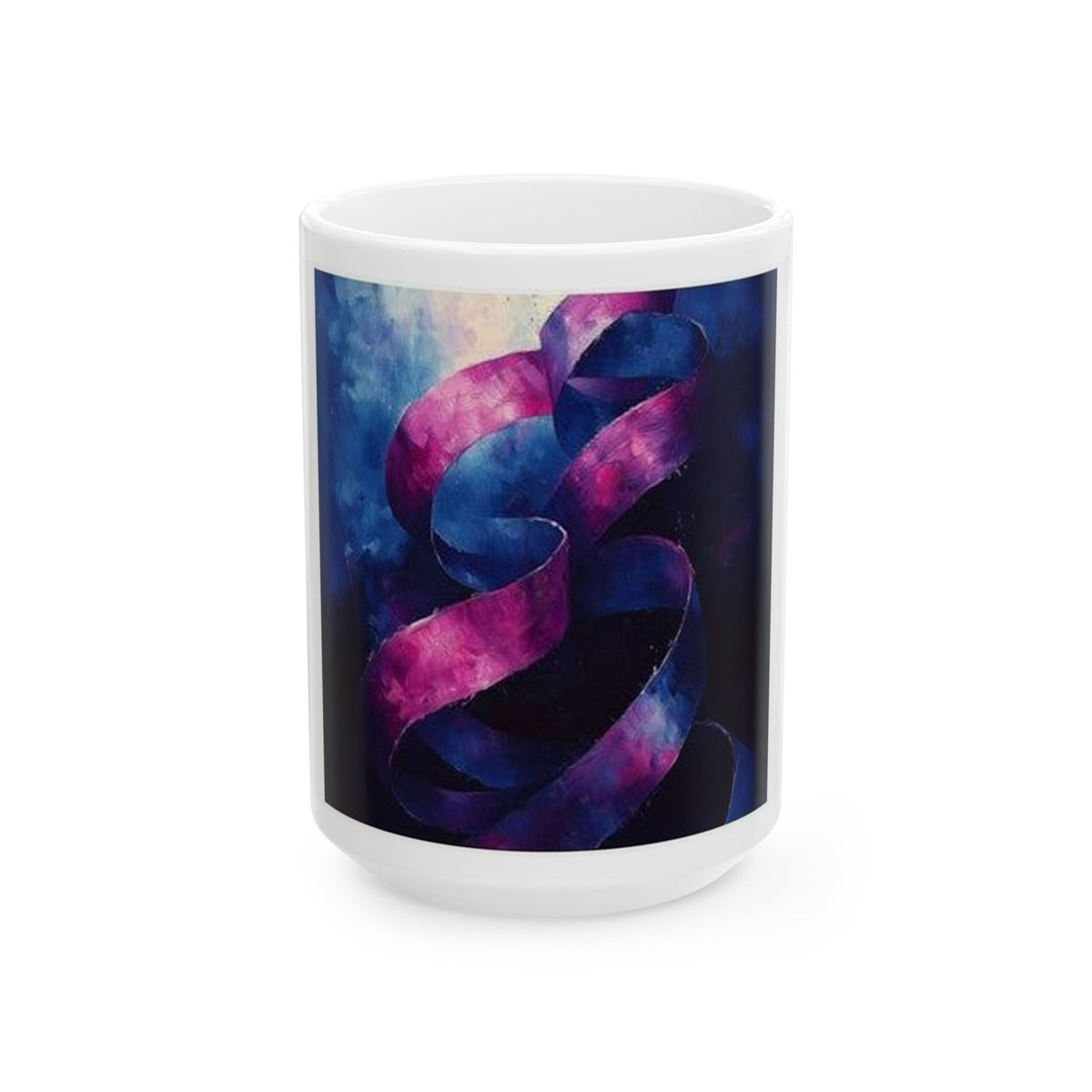 Ribbon Curl Expressionism Mug - Histotech Laboratory Art