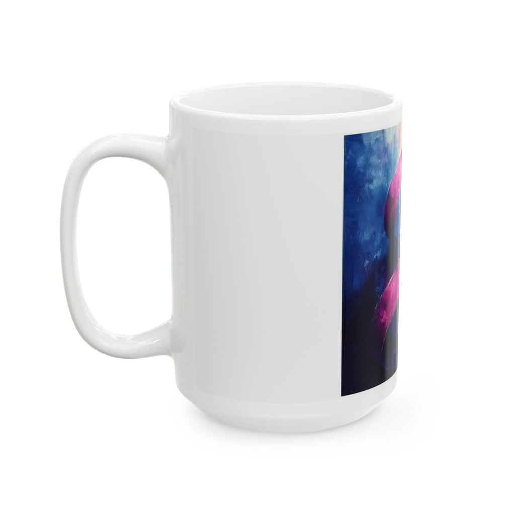 Ribbon Curl Expressionism Mug - Histotech Laboratory Art
