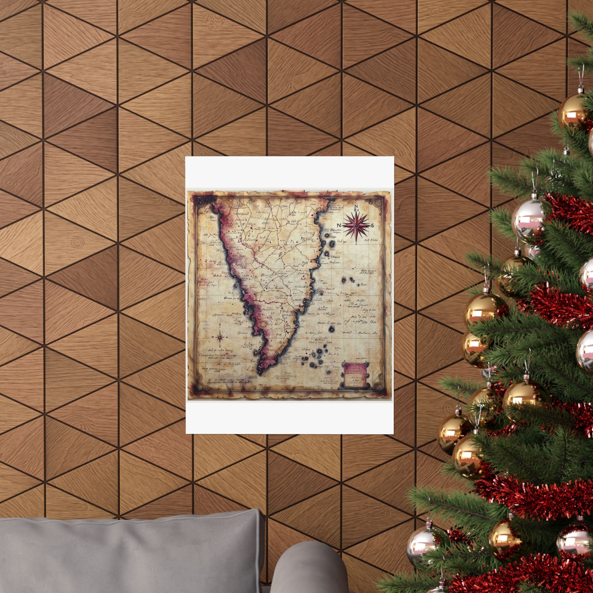 Literary Map Art Print, Poetcore by Canvas & Click (view 12)