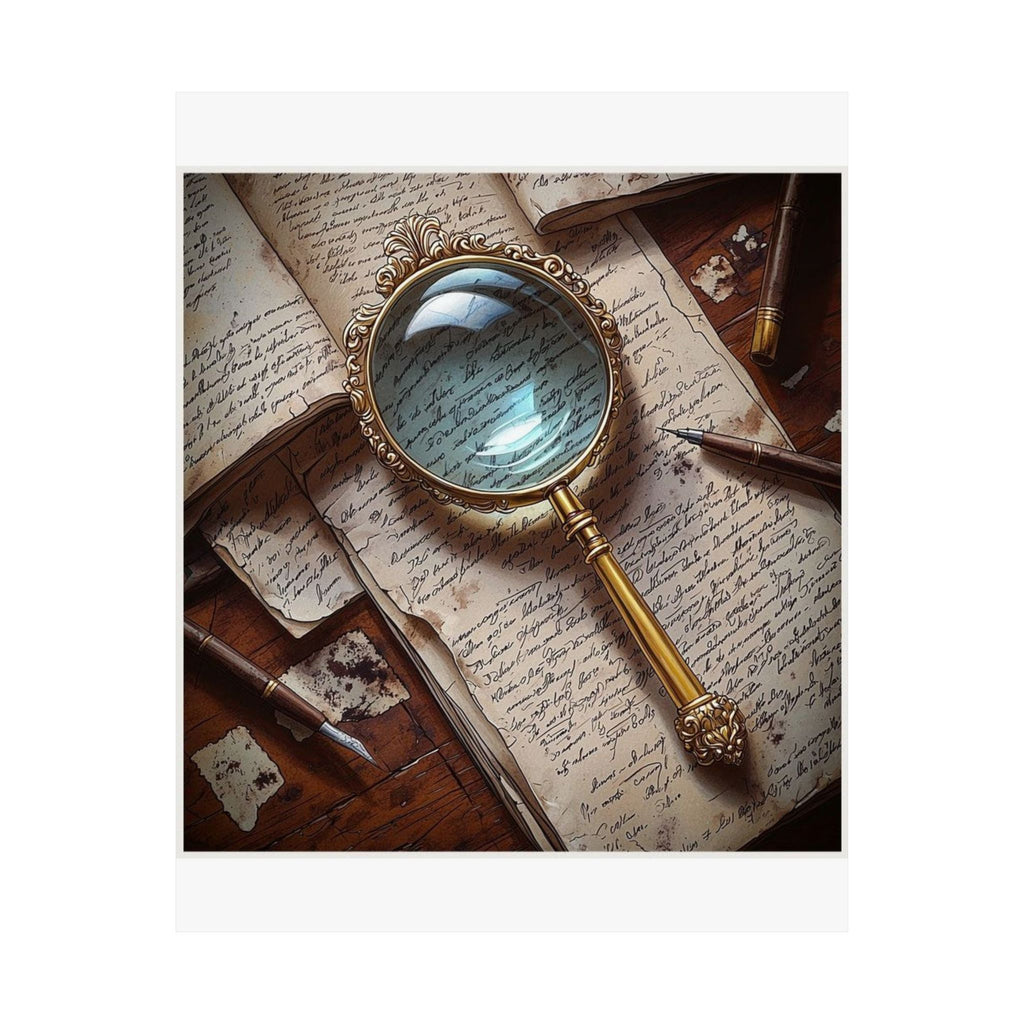 Magnifying Glass Mystery Art Print — Poetcore by Canvas & Click (view 7)