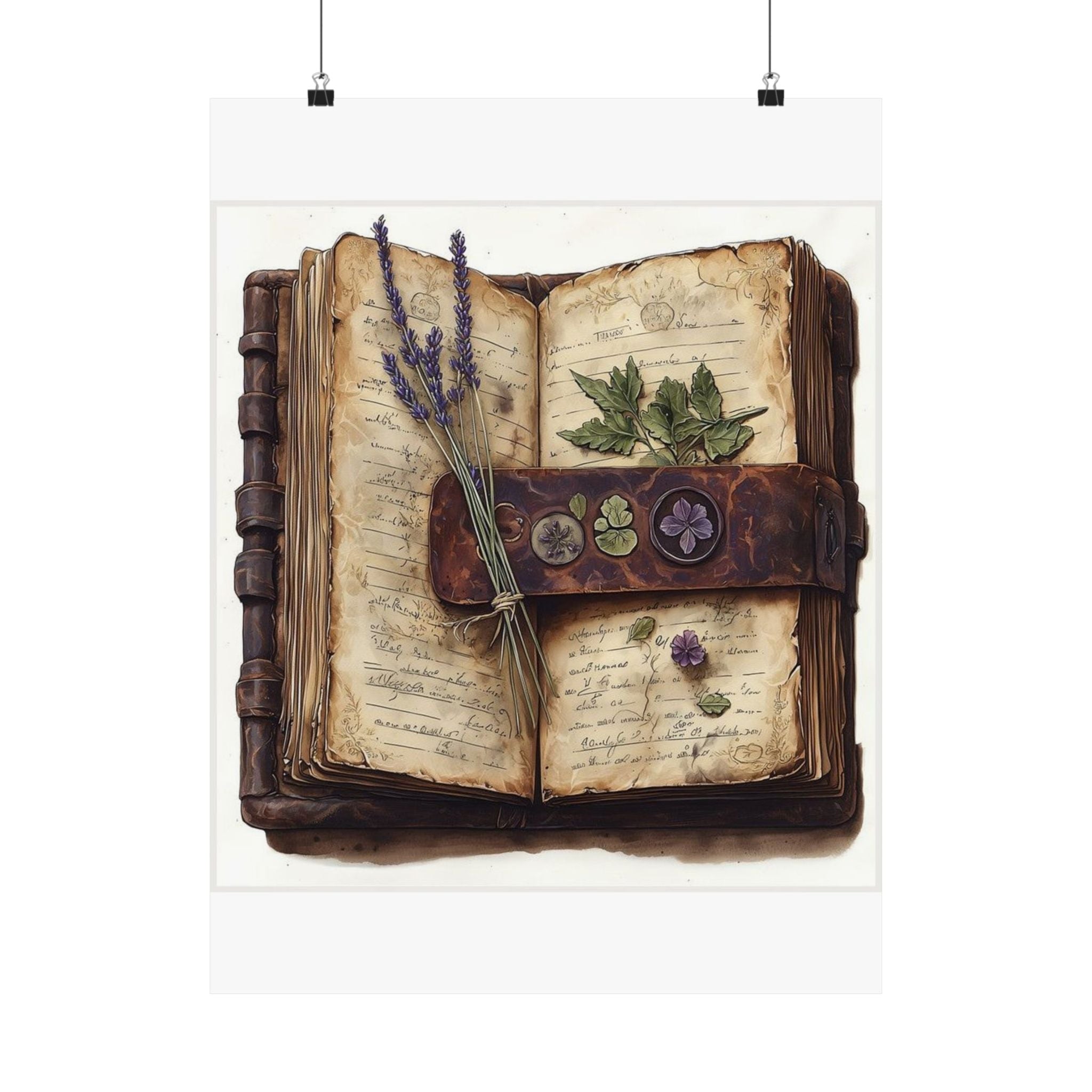 Pressed Flower Journal Art Print — Poetcore by Canvas & Click (view 3)