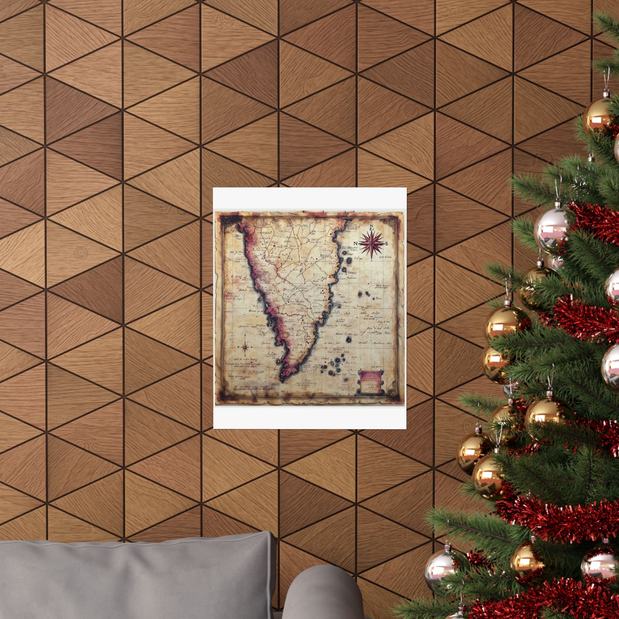 Literary Map Art Print, Poetcore by Canvas & Click (view 9)