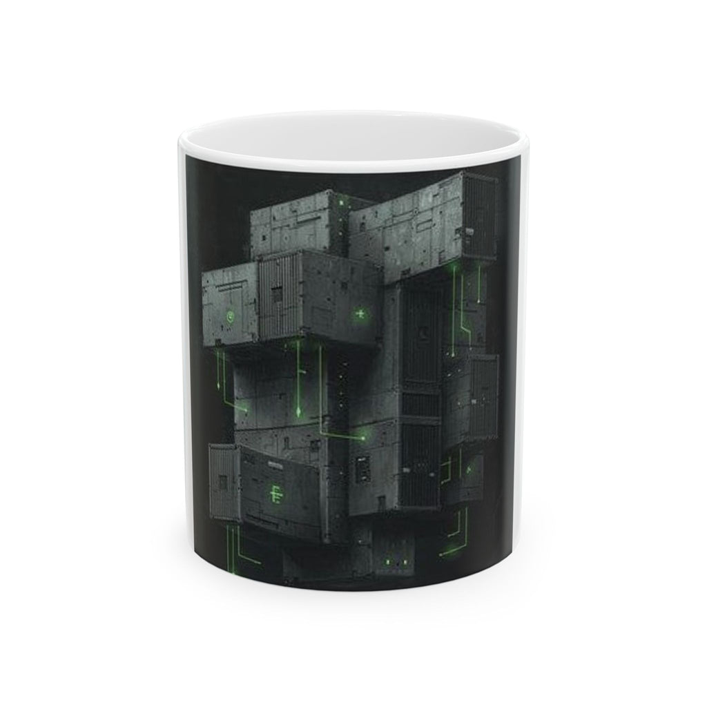 Dockerfile Poetry Mug - SRE Tech Brutalist Container Art