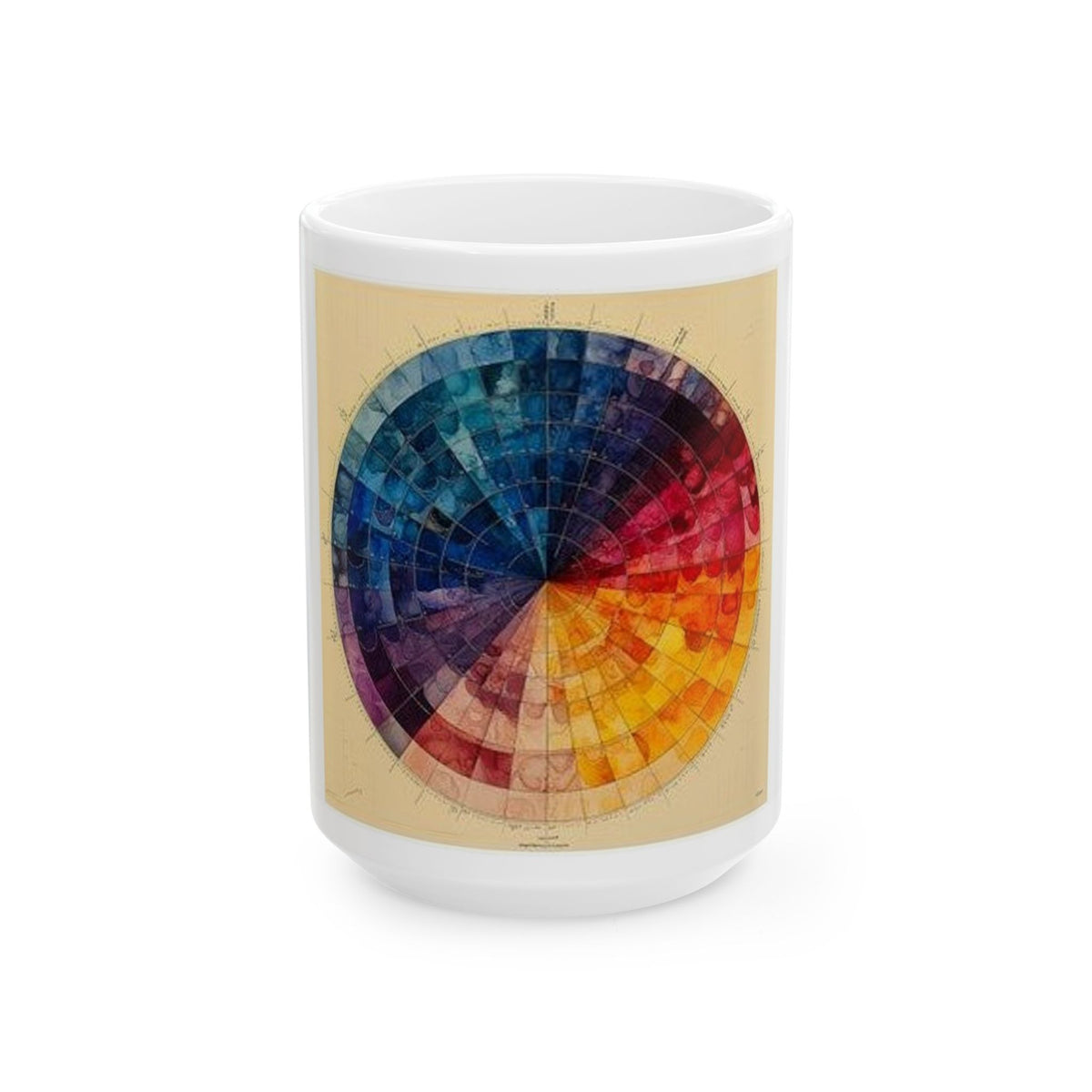 H&E Color Wheel Mug - Histotech Science Art | Lab Professional Gift