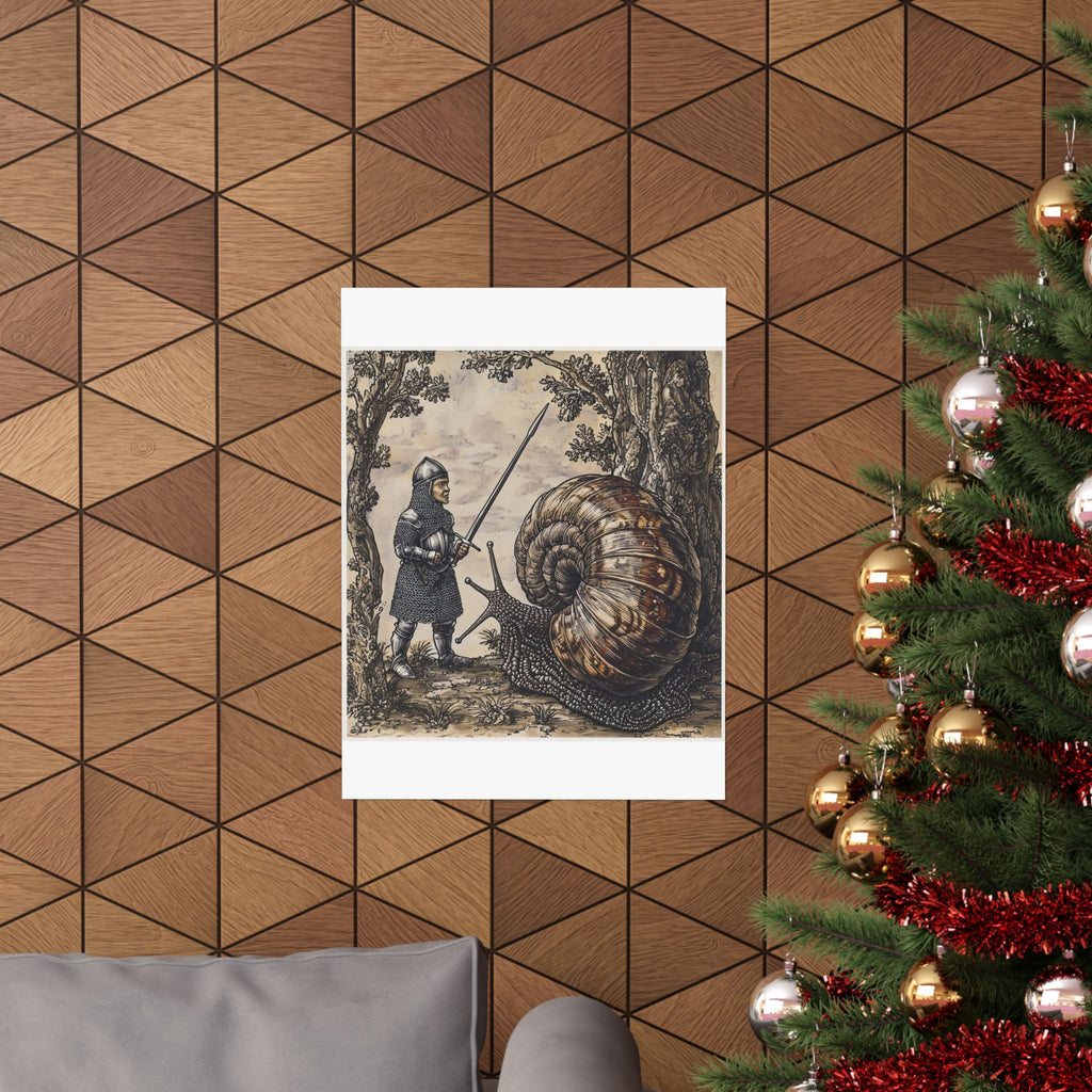 Medieval Snail Joust Art Print — Castle Culture by Canvas & Click (view 12)