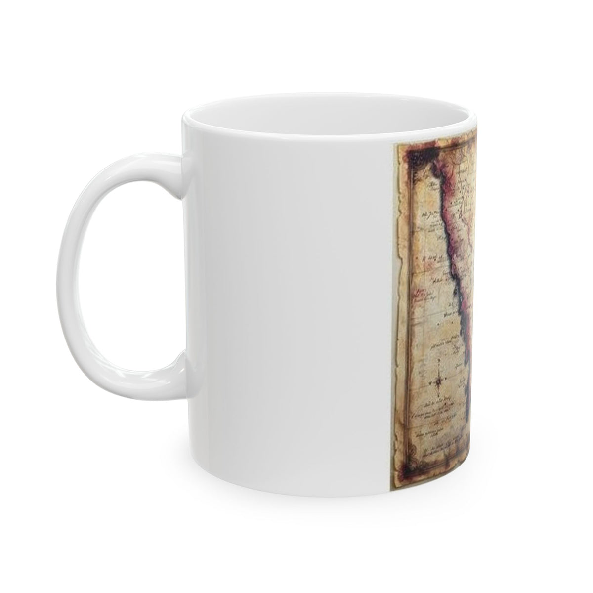 Literary Map Mug - Vintage Cartography Art | Poetcore & Snail Mail