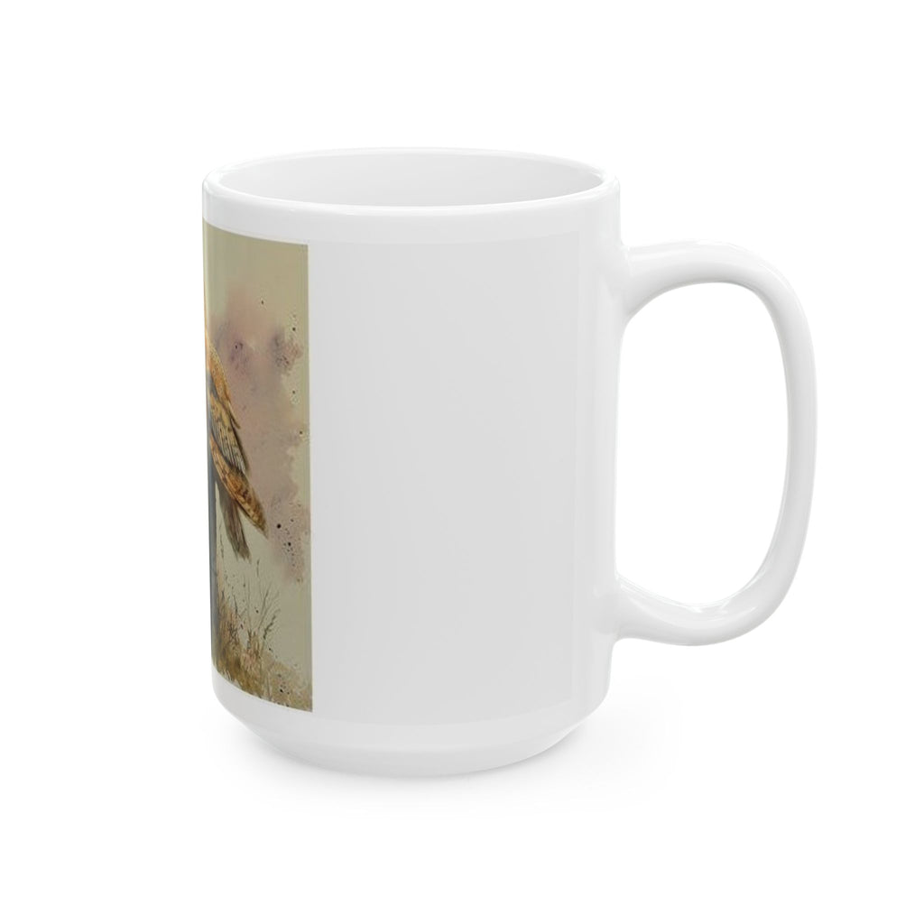 Barn Owl Twilight Mug - Watercolor Nature Art by Wilderkind