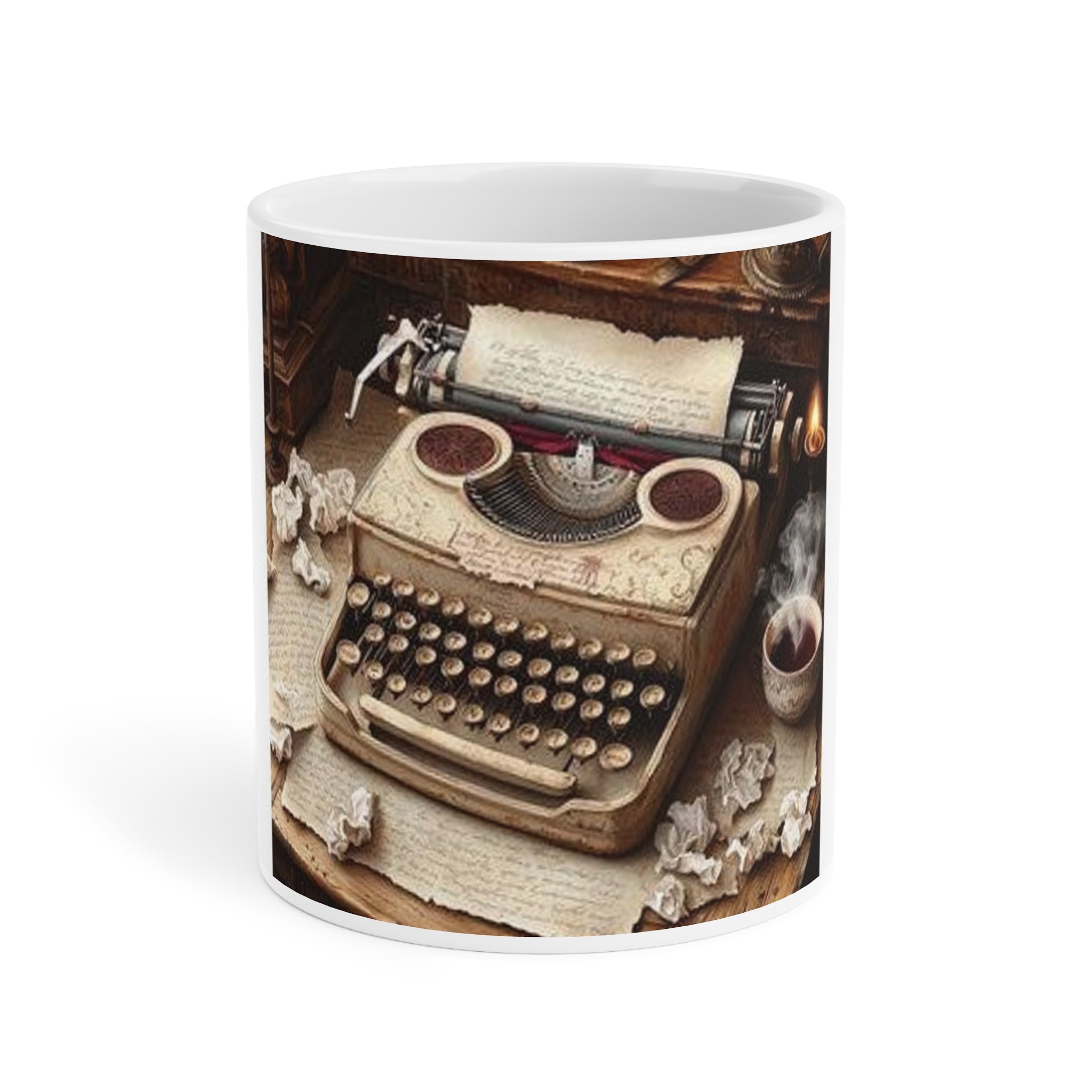 Vintage Typewriter Poetry Mug — Poetcore by Canvas & Click (view 3)