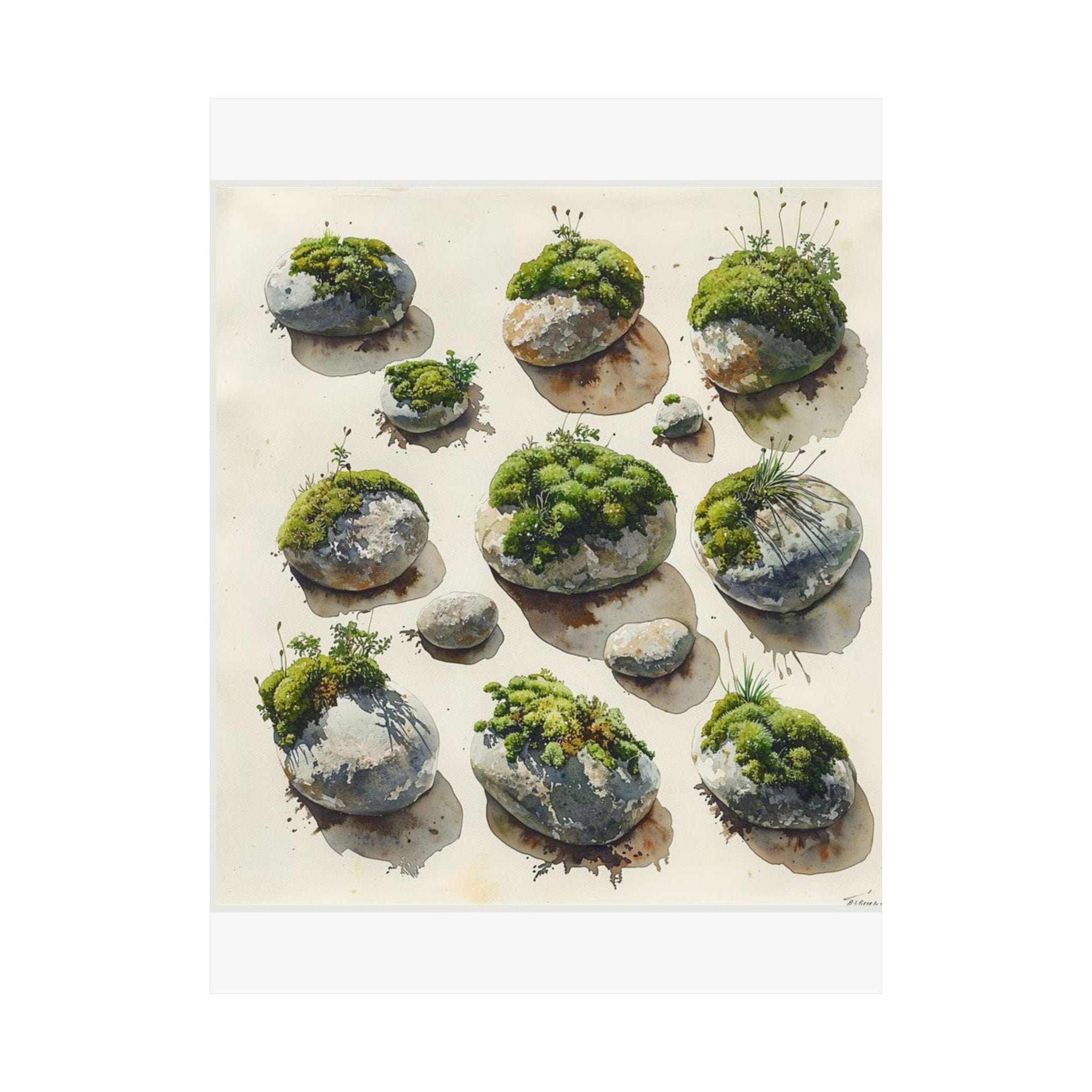 Moss River Stones Art Print — Wilderkind by Canvas & Click (view 10)