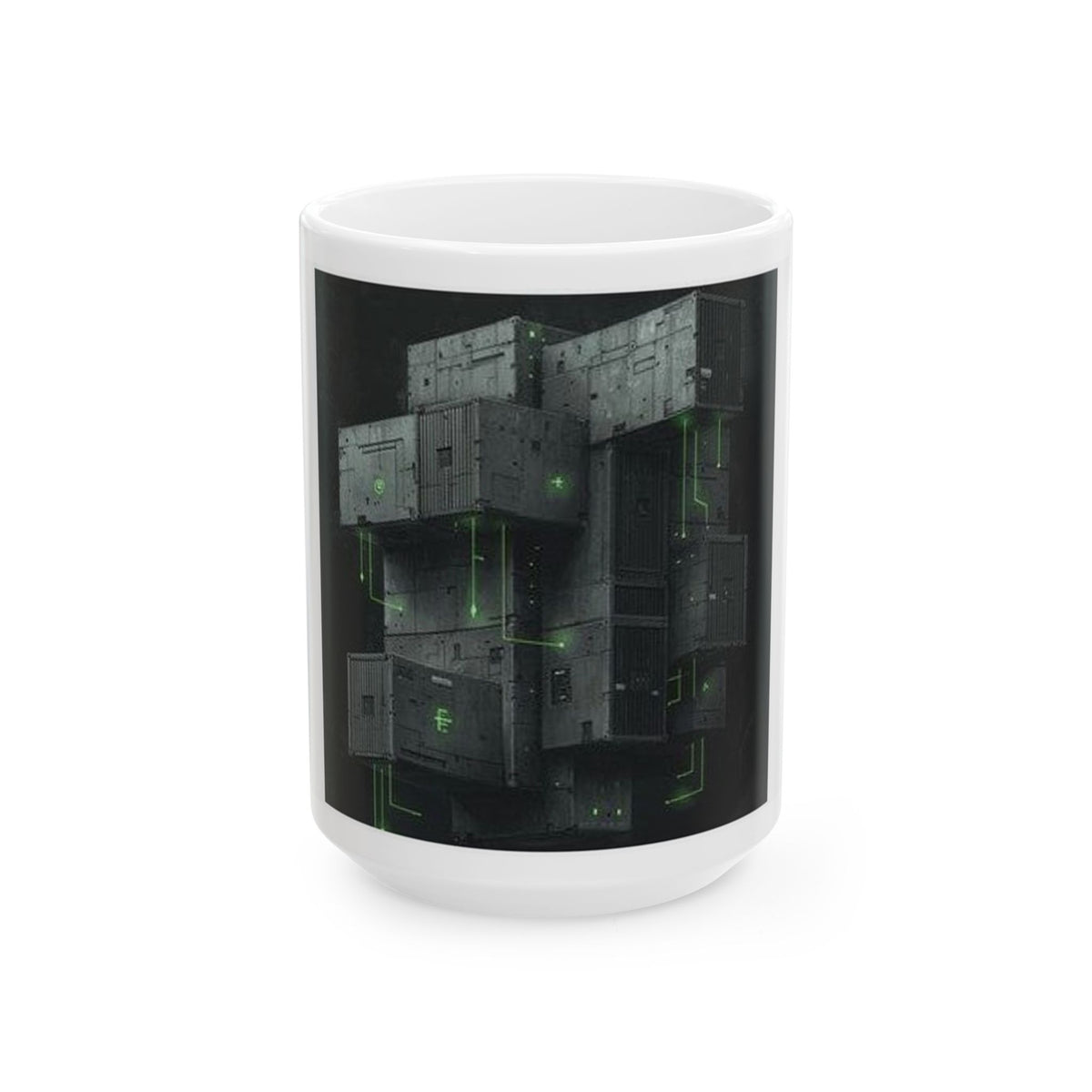 Dockerfile Poetry Mug - SRE Tech Brutalist Container Art
