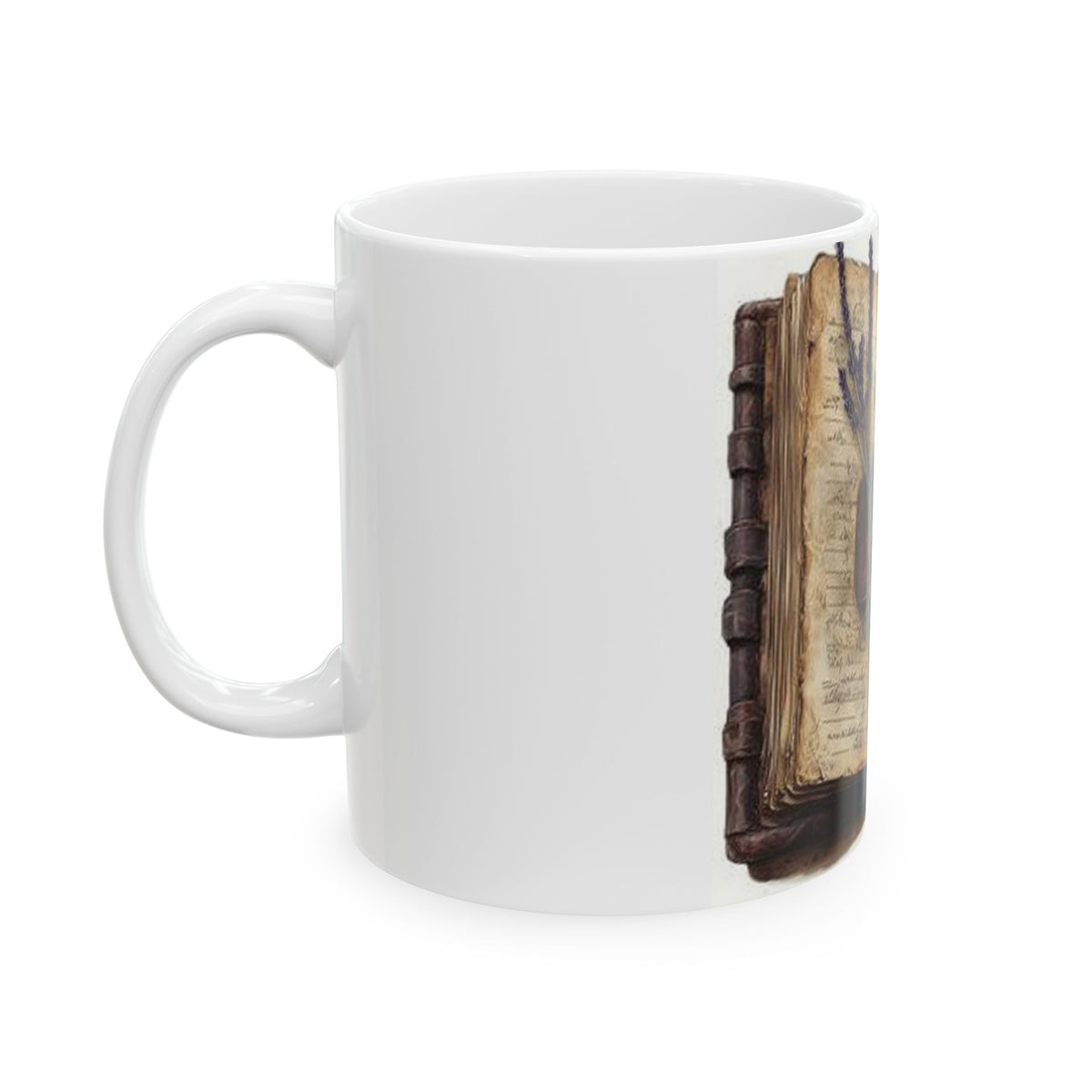 Pressed Flower Journal Mug | Vintage Literary Poetcore Art