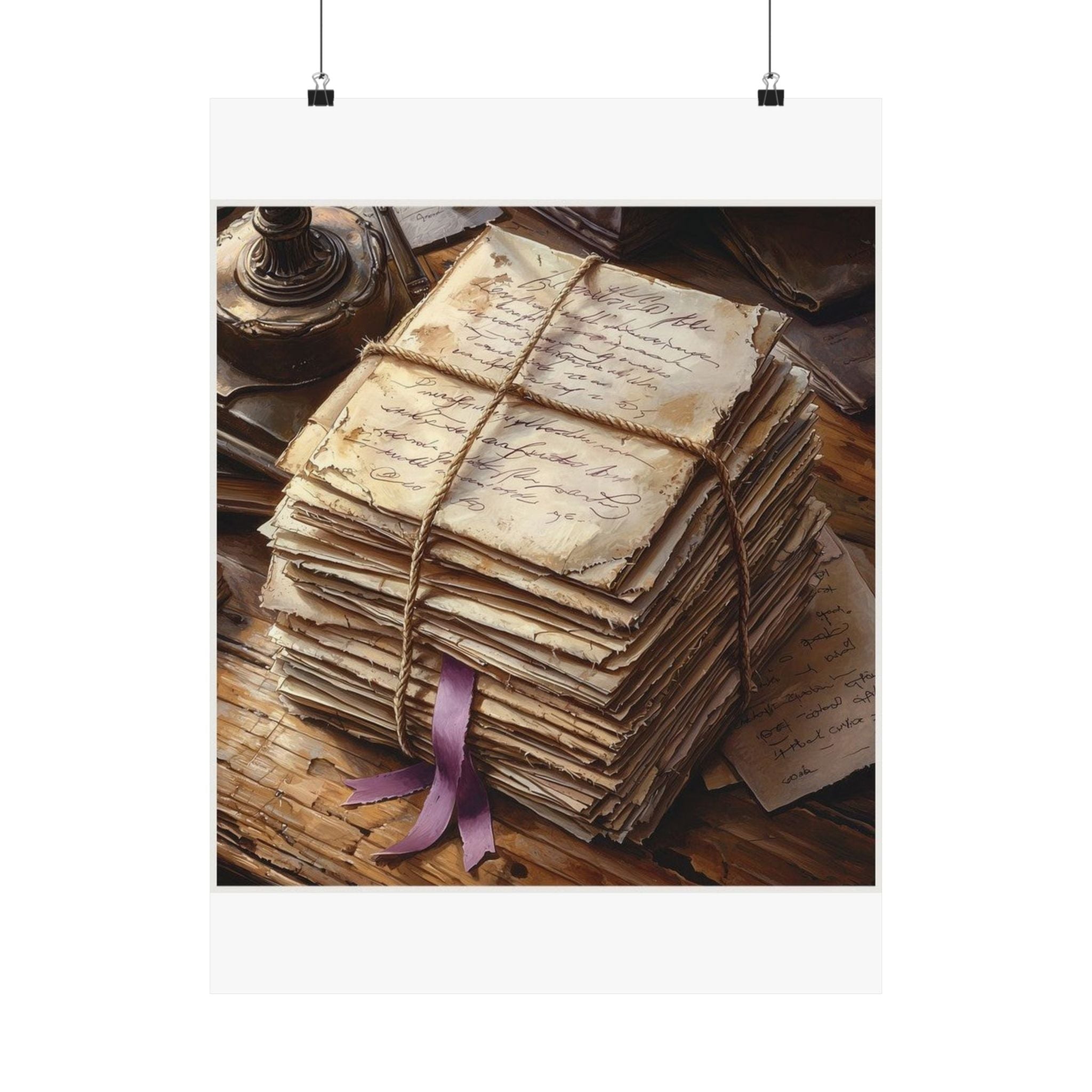 Twine-Bound Letters Art Print — Poetcore by Canvas & Click (view 3)