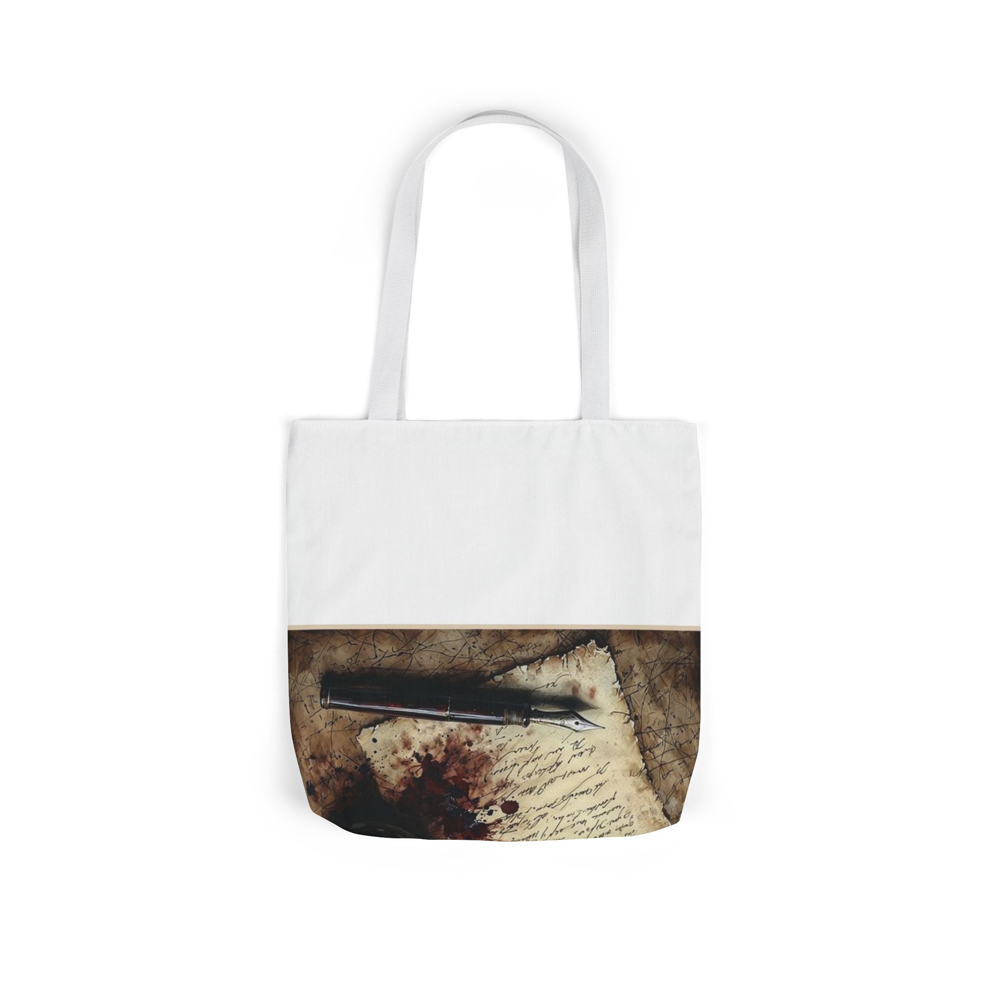 Spilled Inkwell Romance Tote Bag, Poetcore by Canvas & Click (view 12)