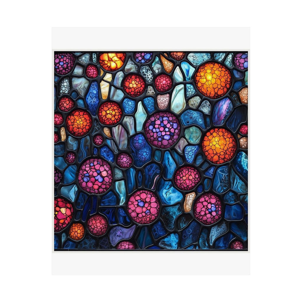 Cellular Stained Glass Art Print — Histotechnology by Canvas & Click (view 7)