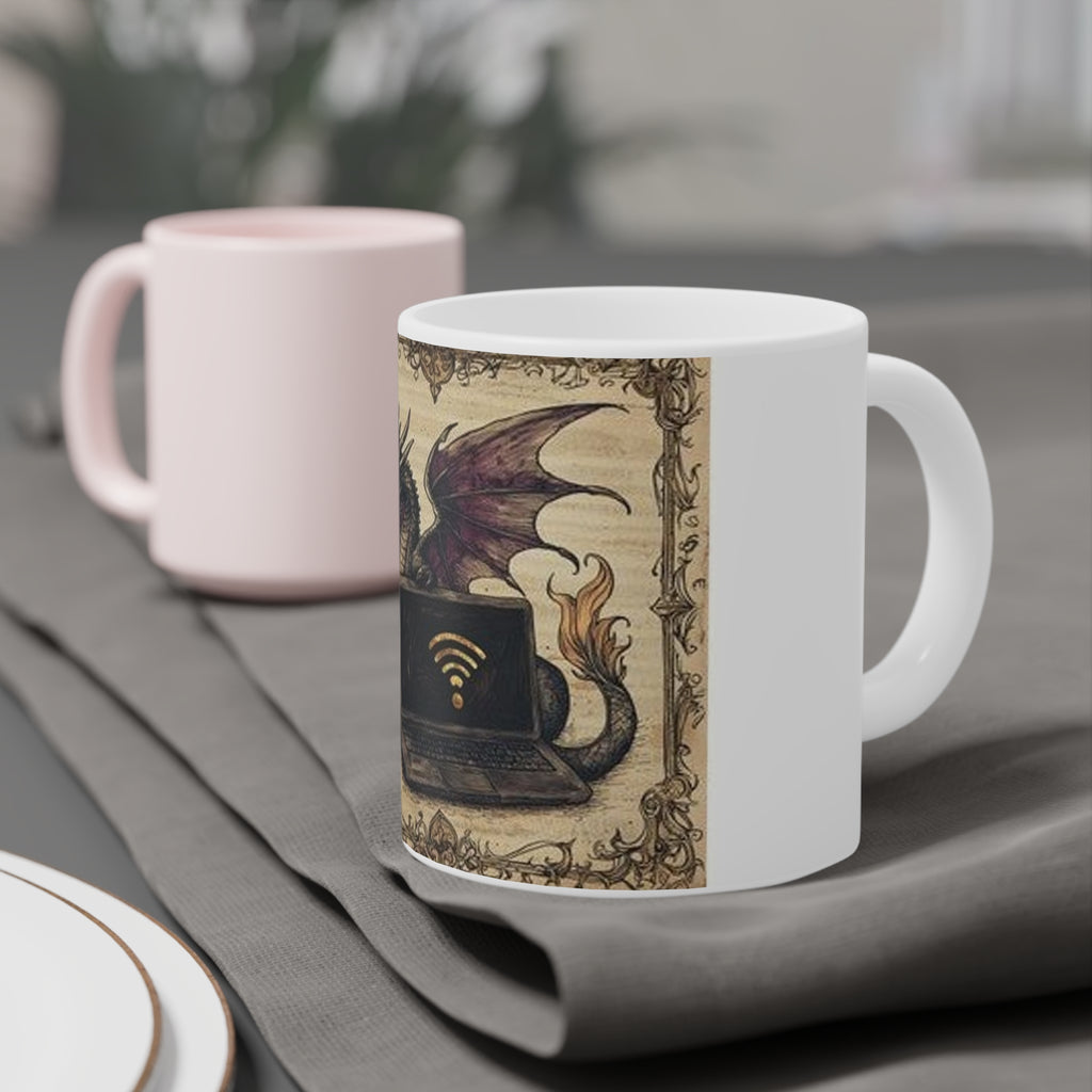 Dragon Laptop Guardian Mug — Castle Culture by Canvas & Click (view 12)