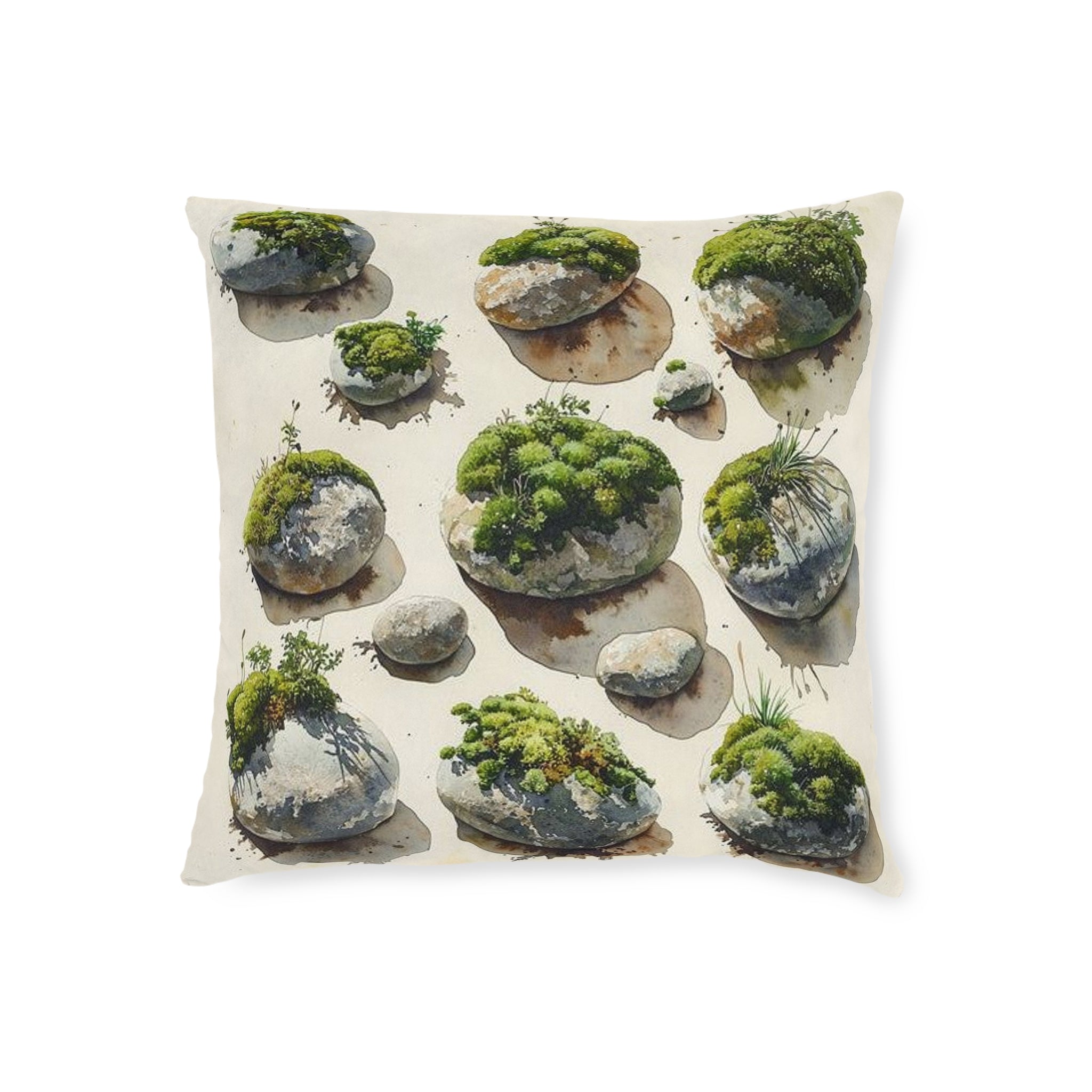 Moss River Stones Throw Pillow — Wilderkind by Canvas & Click (view 2)