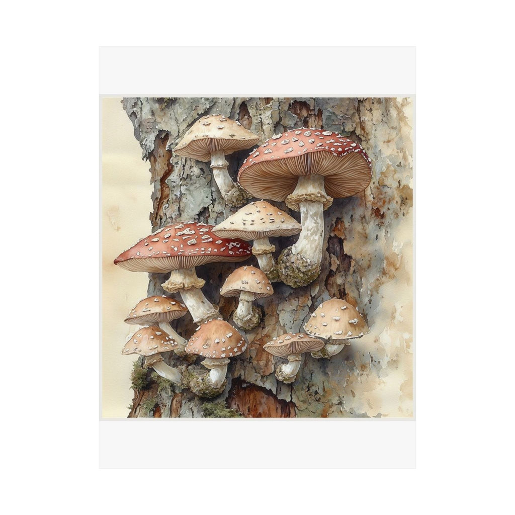 Wild Mushroom Botanical Art Print, Wilderkind by Canvas & Click (view 4)
