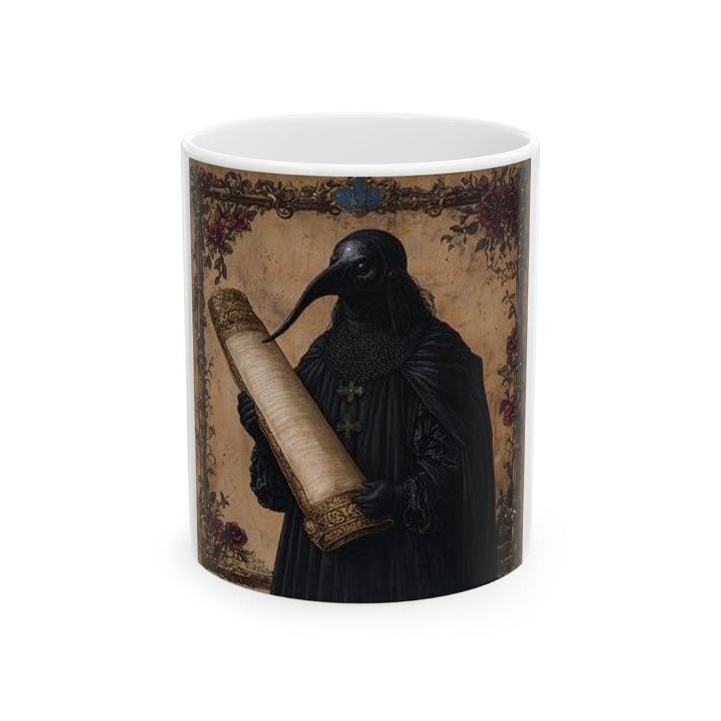 Plague Doctor Motivational Medieval Manuscript Art Mug | Castle Cul...