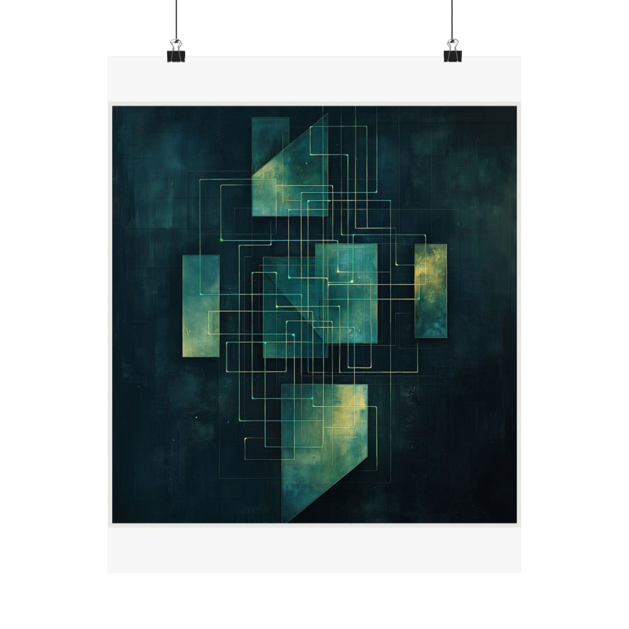 Load Balancer Geometric Art Print — SRE & DevOps by Canvas & Click (view 2)