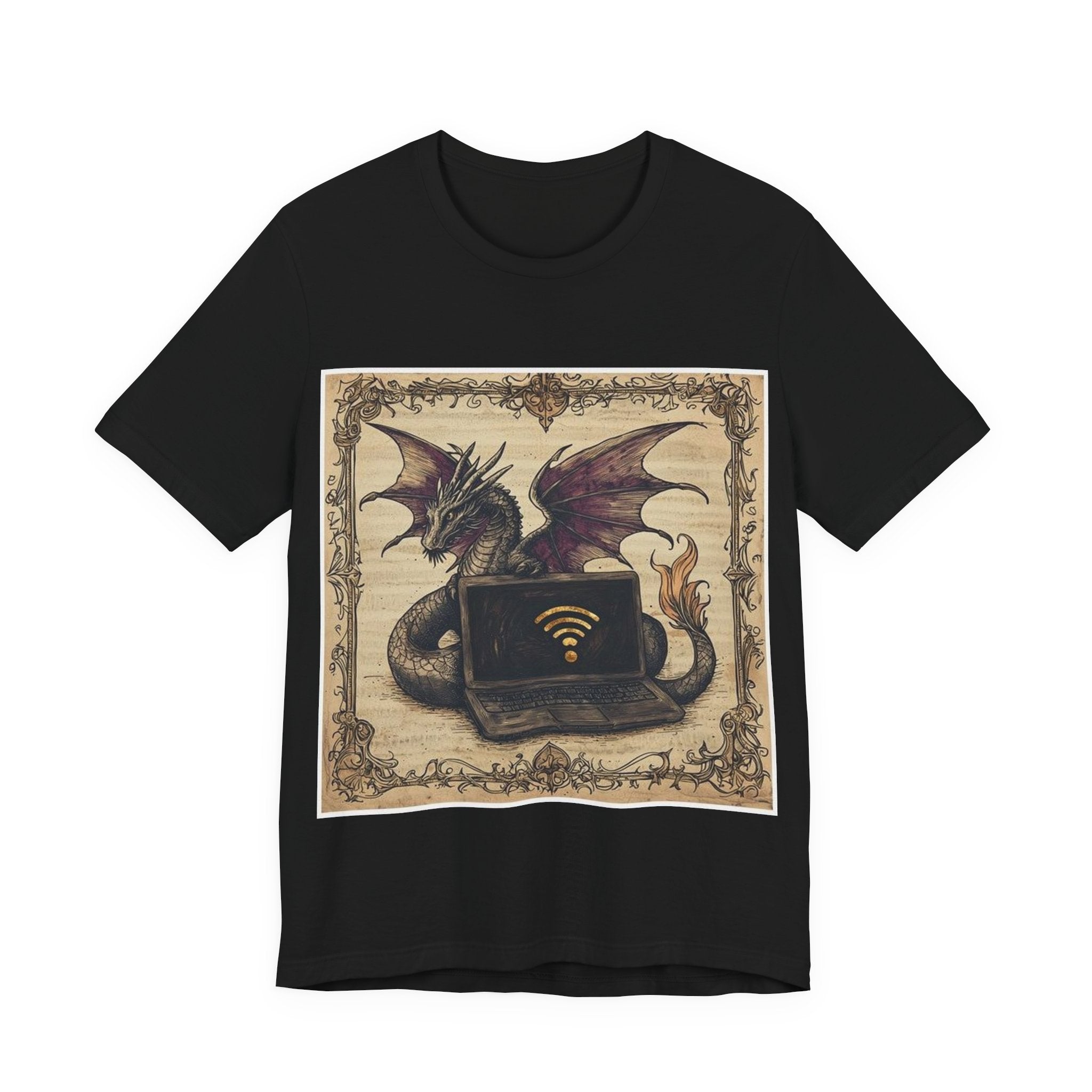 Dragon Laptop Guardian T-Shirt — Castle Culture by Canvas & Click