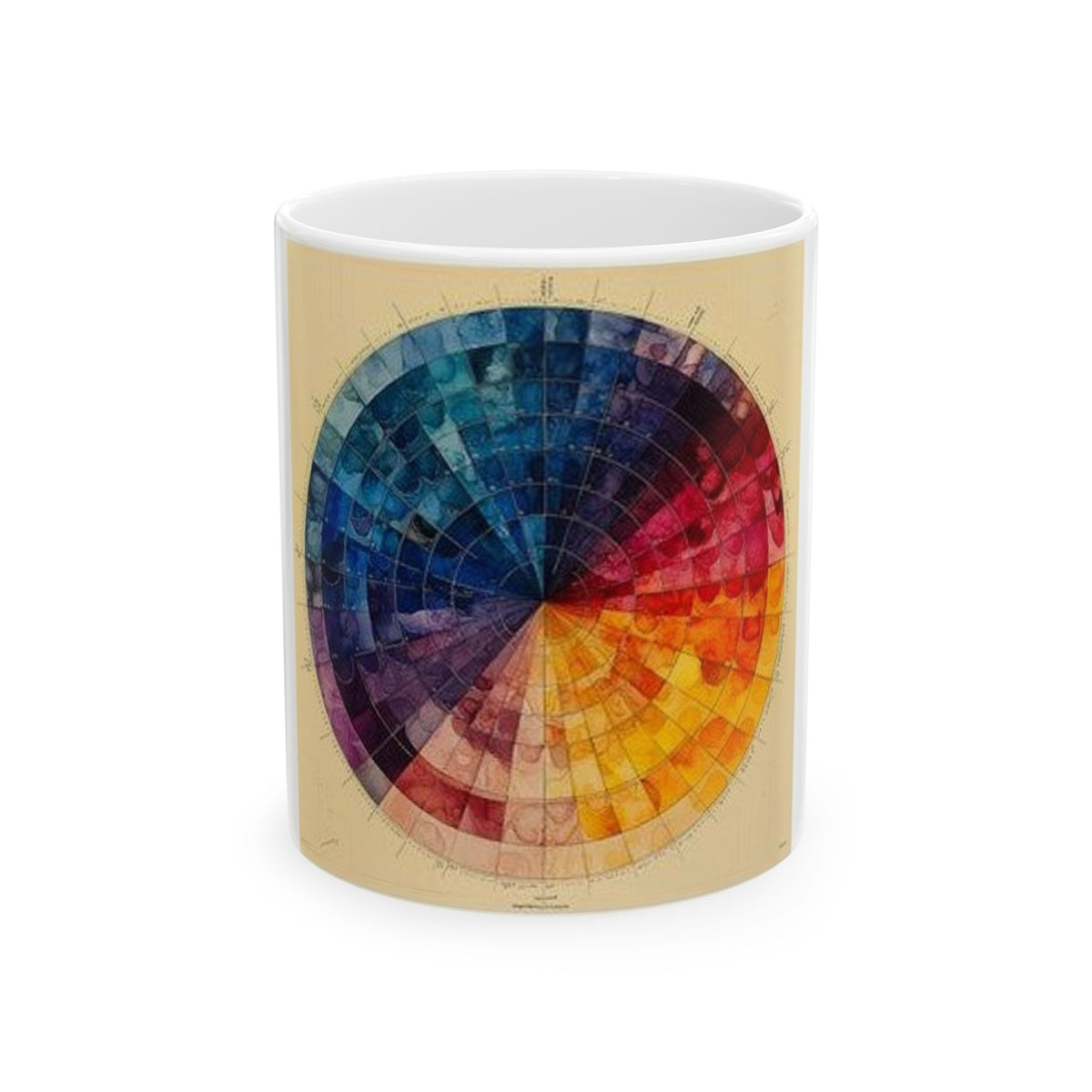H&E Color Wheel Mug - Histotech Science Art | Lab Professional Gift