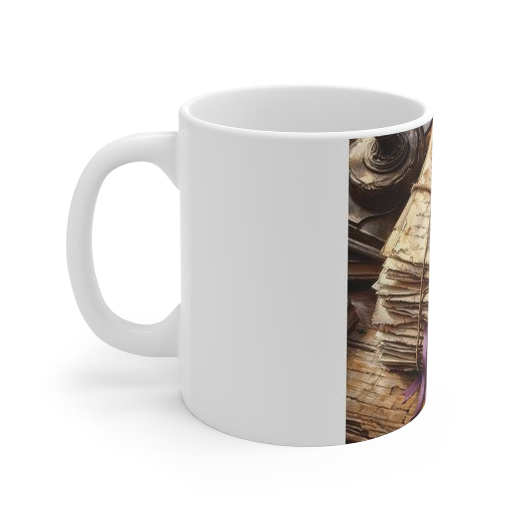 Twine-Bound Letters Mug, Poetcore by Canvas & Click (view 4)