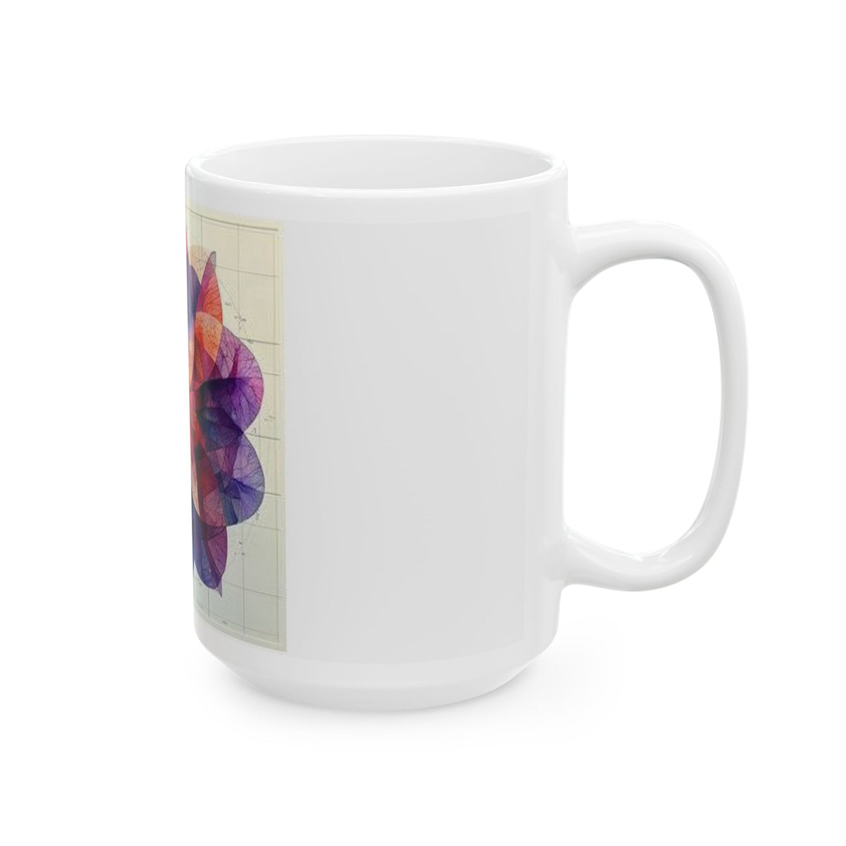 Kaleidoscopic Tissue Ribbons Mug - Histotech Art Coffee Cup
