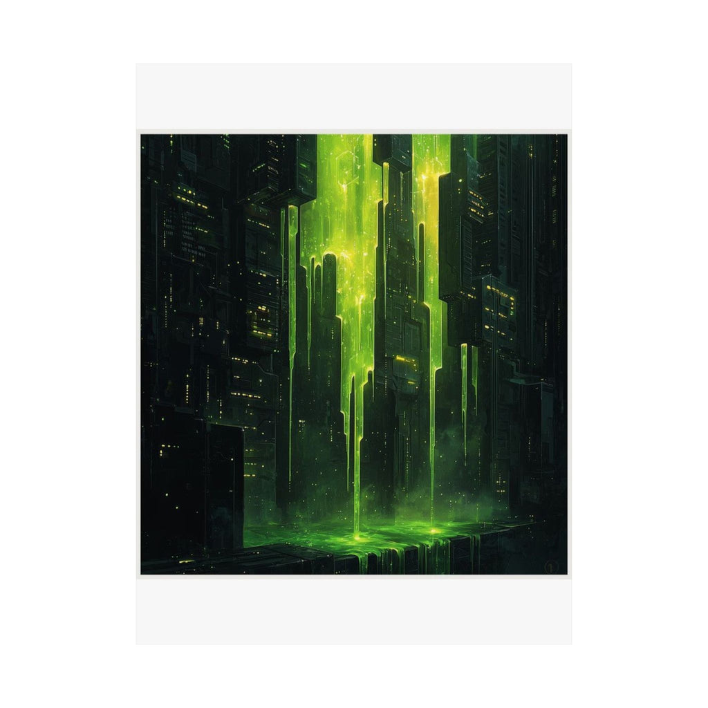 Memory Leak Cascade Art Print — SRE & DevOps by Canvas & Click (view 4)