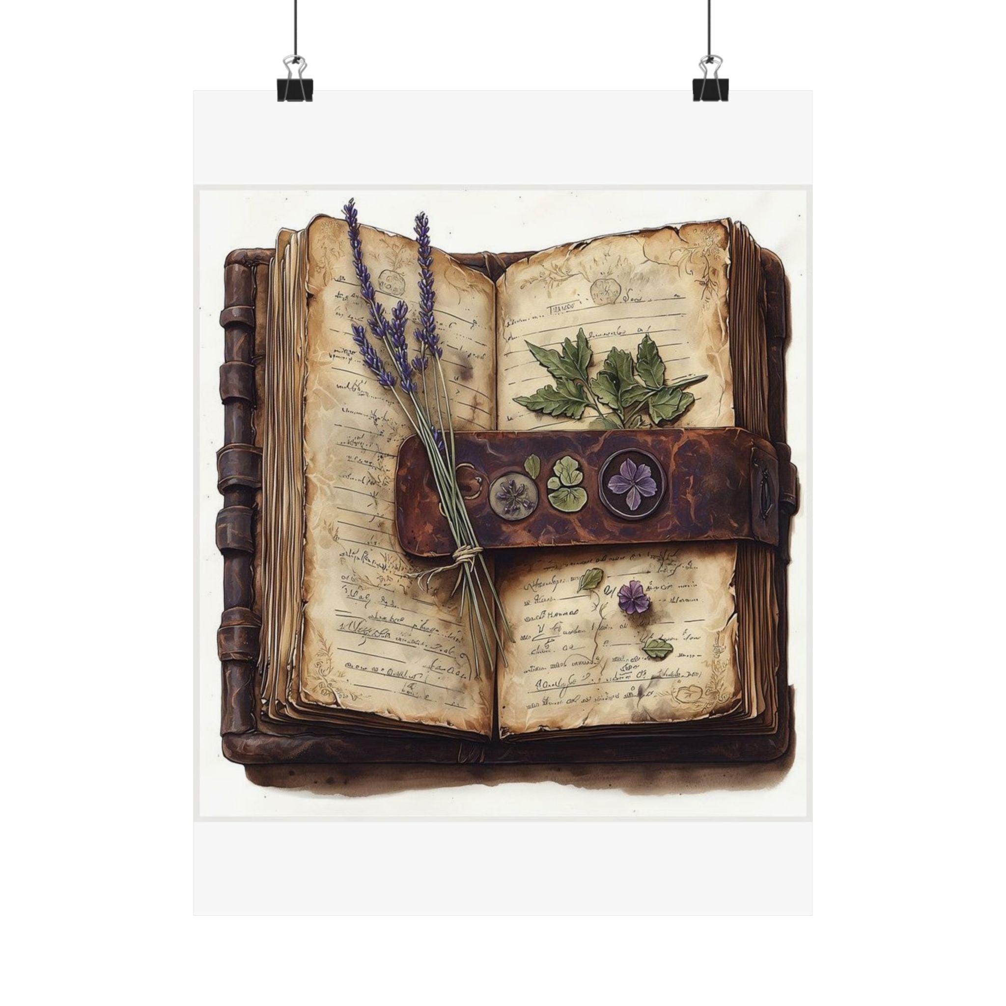 Pressed Flower Journal Art Print — Poetcore by Canvas & Click