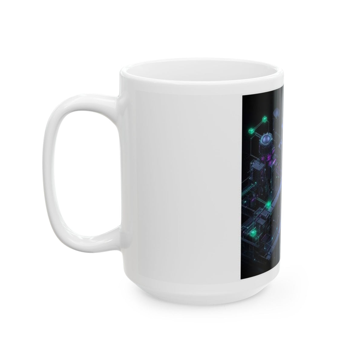 CI/CD Assembly Line Mug - Dark Mode Tech Art | SRE Gift