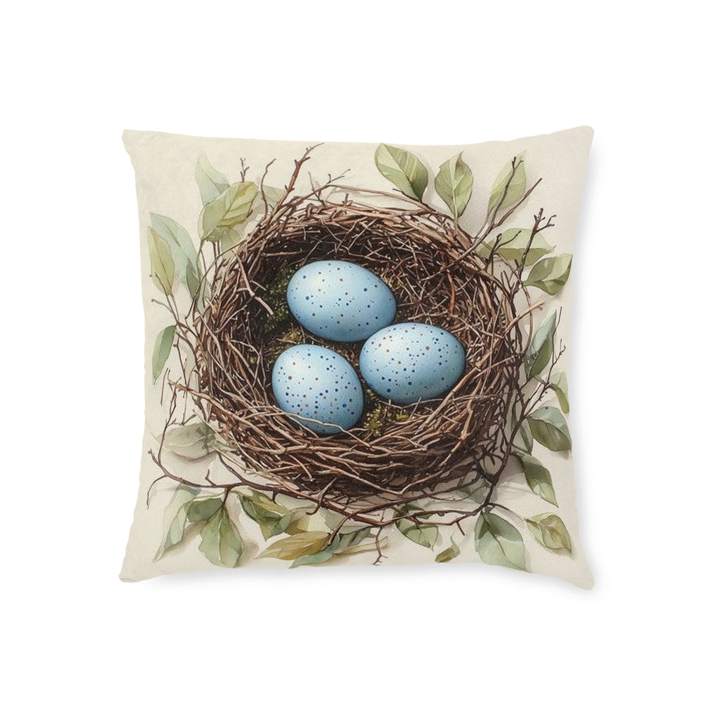 Robin's Nest Botanical Throw Pillow — Wilderkind by Canvas & Click (view 2)