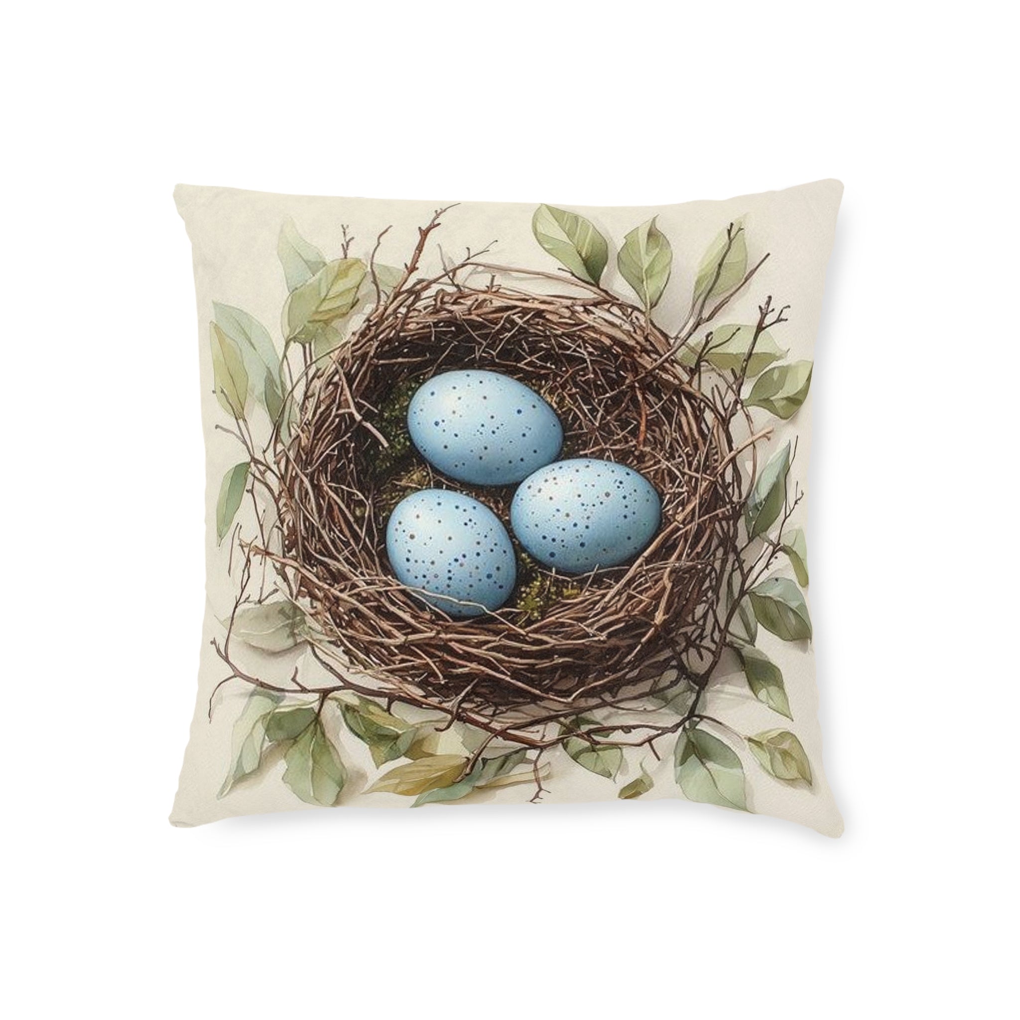 Robin's Nest Botanical Throw Pillow — Wilderkind by Canvas & Click (view 2)