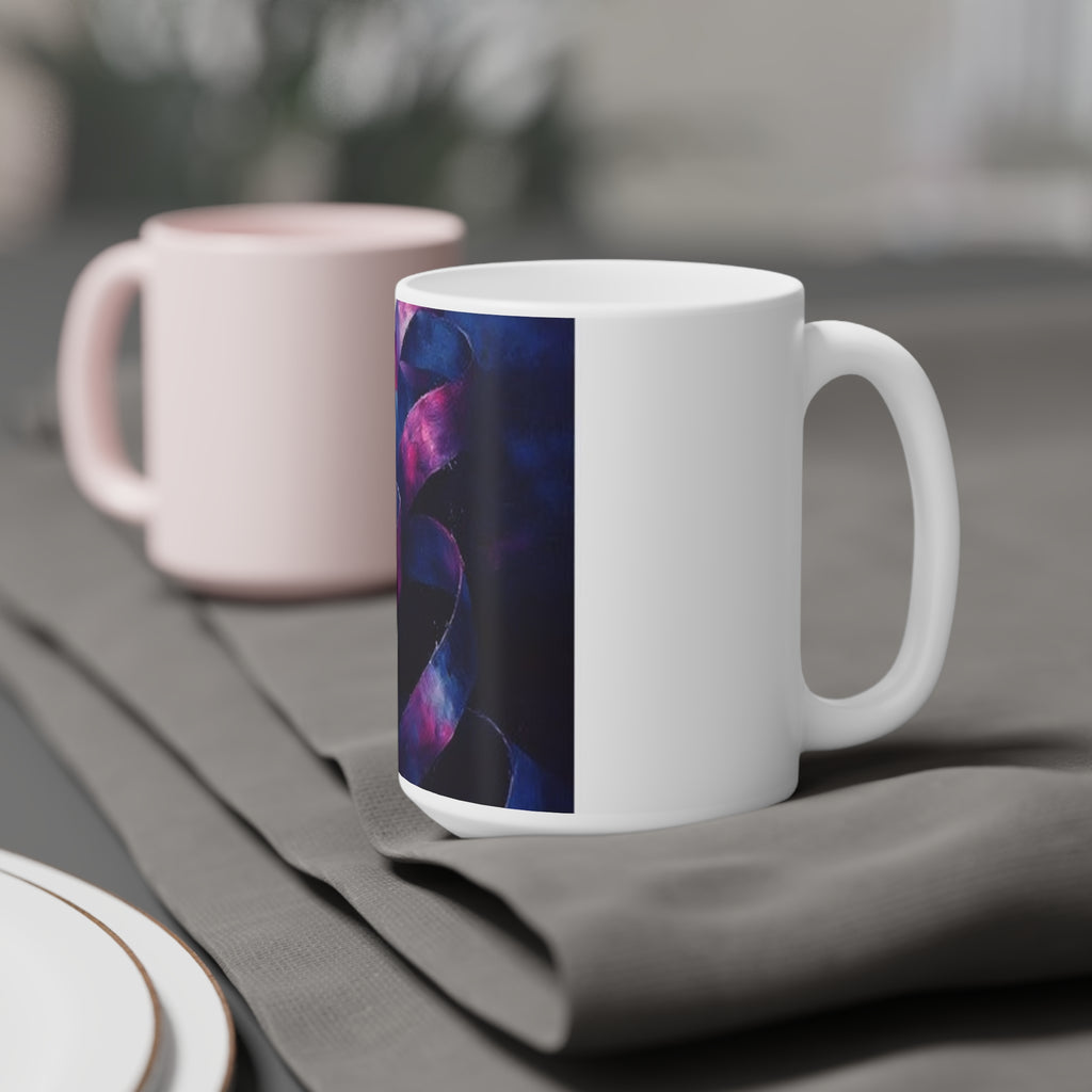 Ribbon Curl Expressionism Mug — Histotechnology by Canvas & Click (view 9)