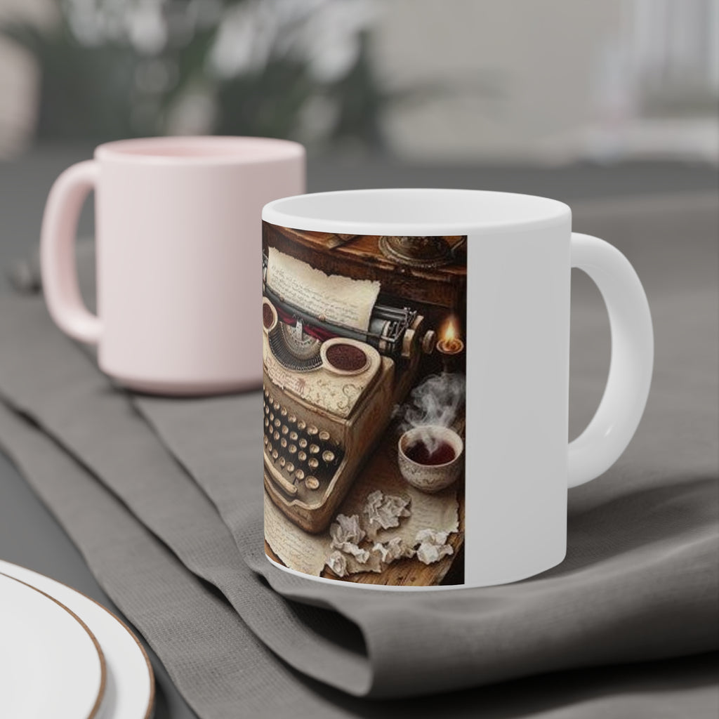 Vintage Typewriter Poetry Mug, Poetcore by Canvas & Click (view 12)