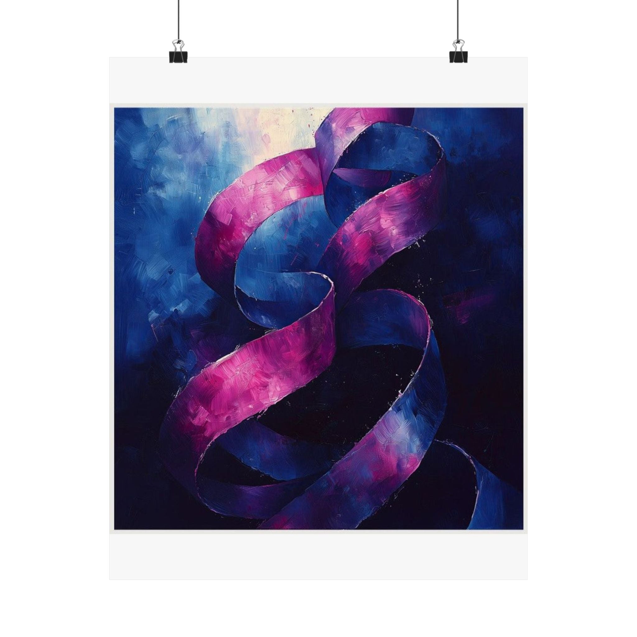 Ribbon Curl Expressionism Art Print — Histotechnology by Canvas & Click (view 2)